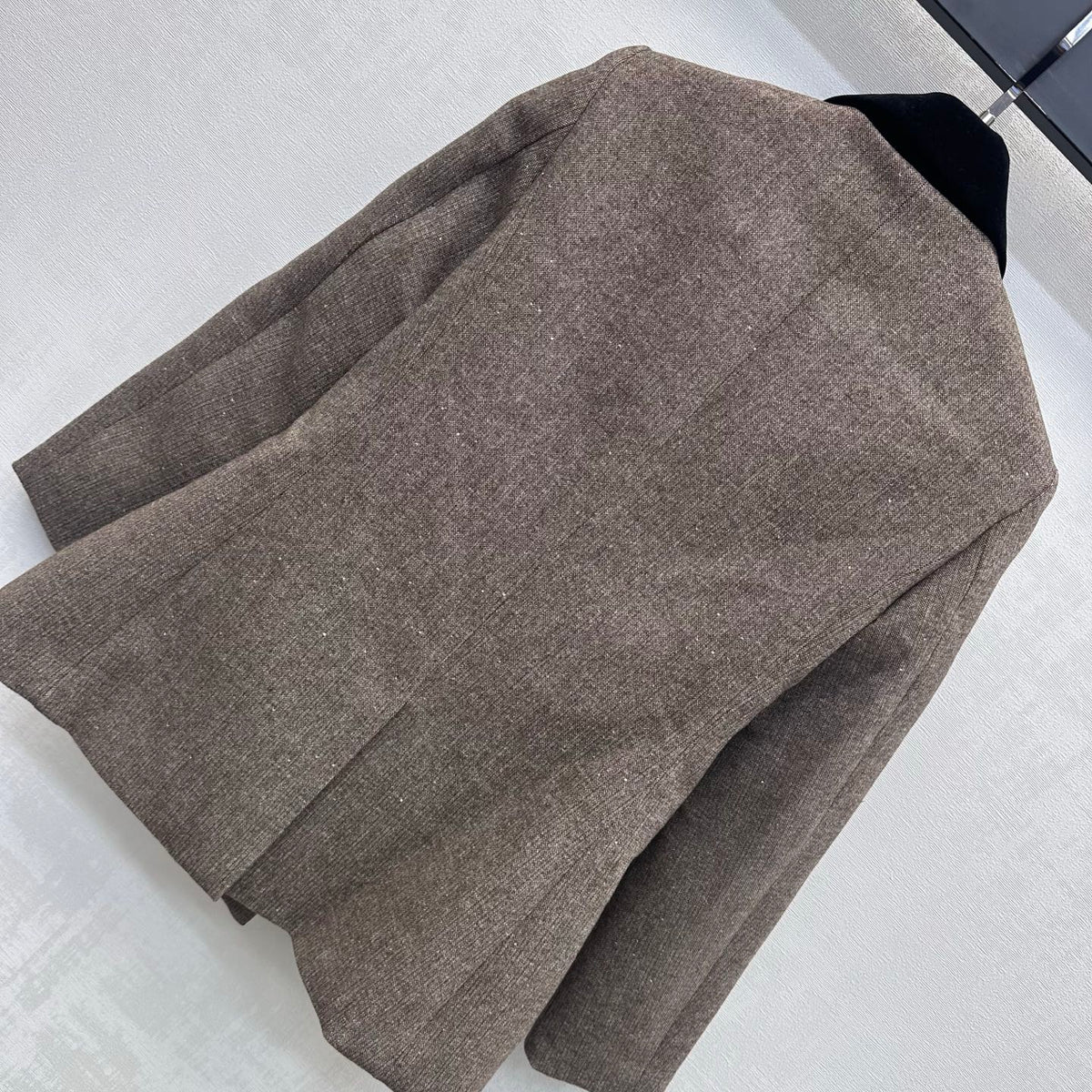CD 26s Double Breasted Blazer Brown Cotton Wool 434138