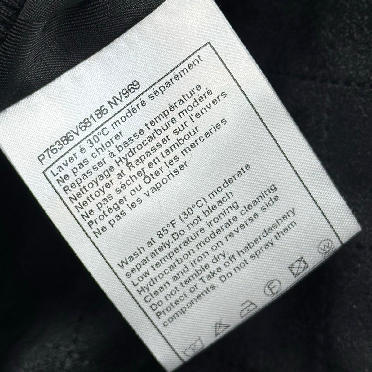 CC Suede Zip Up Skirt Black Cotton 433926