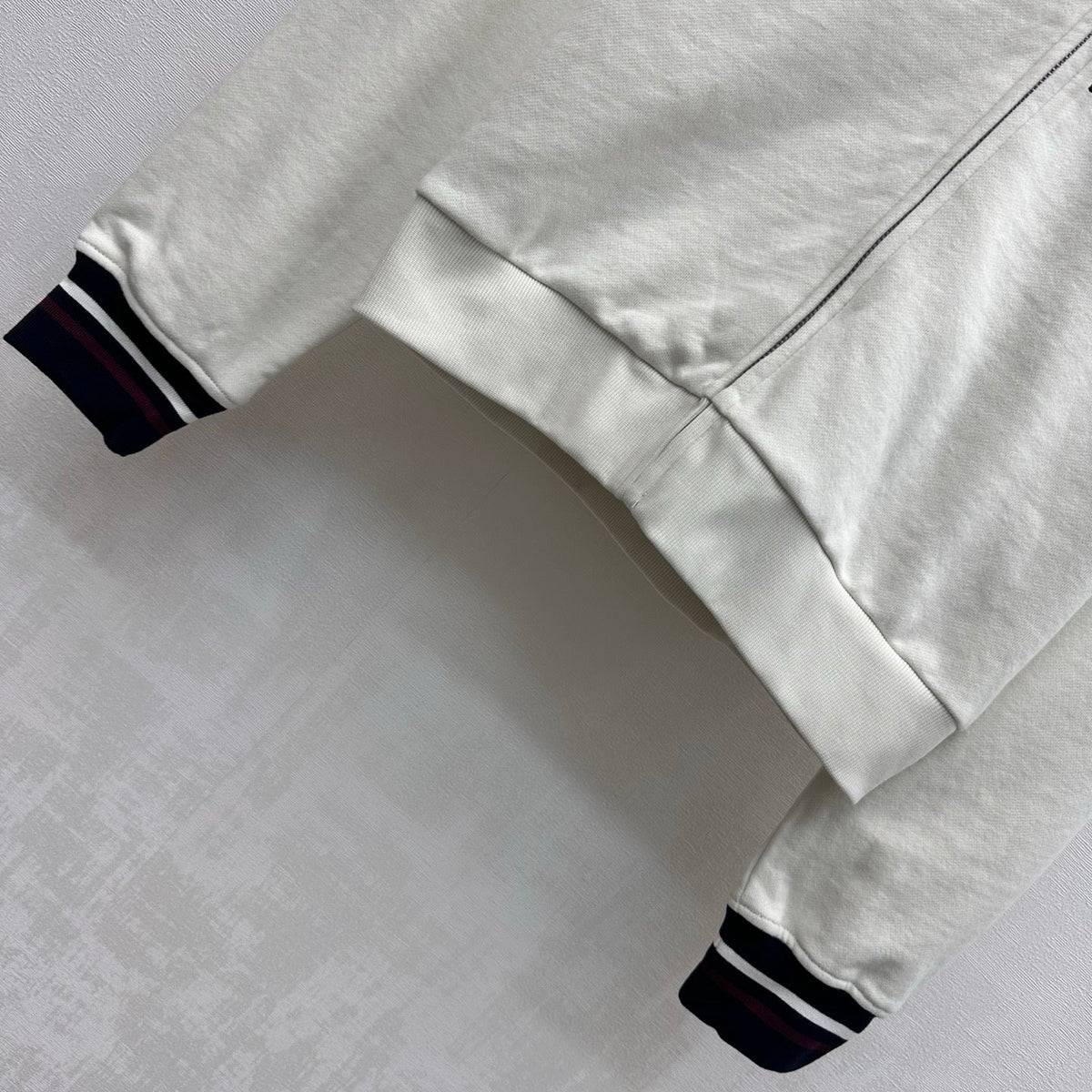 Prada Zip Up Hoodie White Cotton 434096