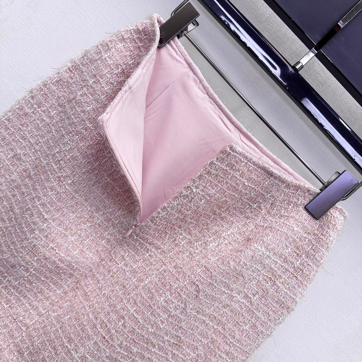 CC 26s Tweed Skirt Set Pink Polyester 441413