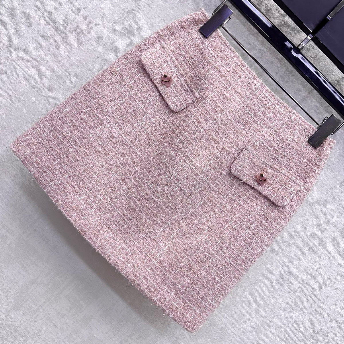 CC 26s Tweed Skirt Set Pink Polyester 441413