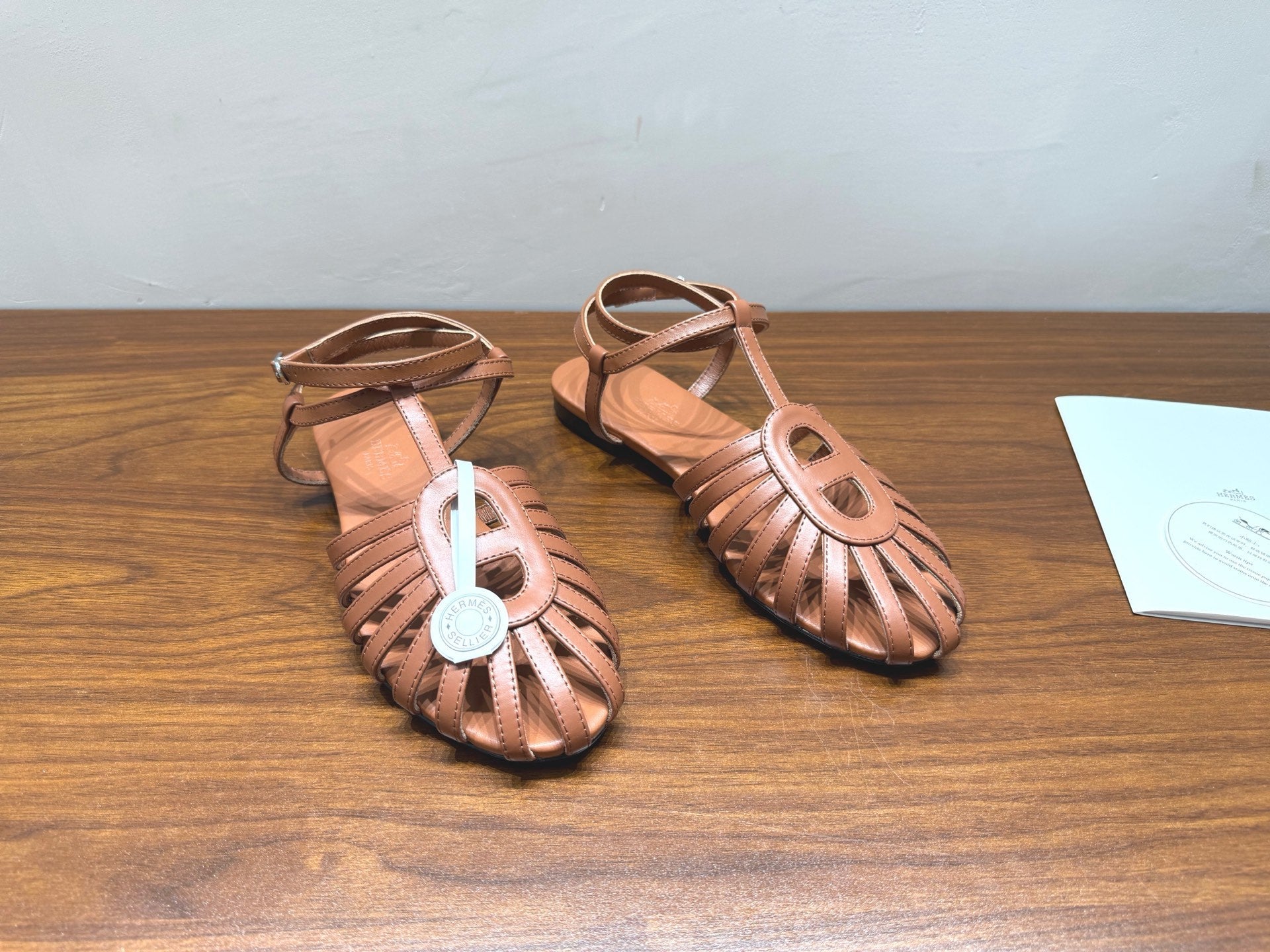 HM Nour Sandals Tan Leather 849484