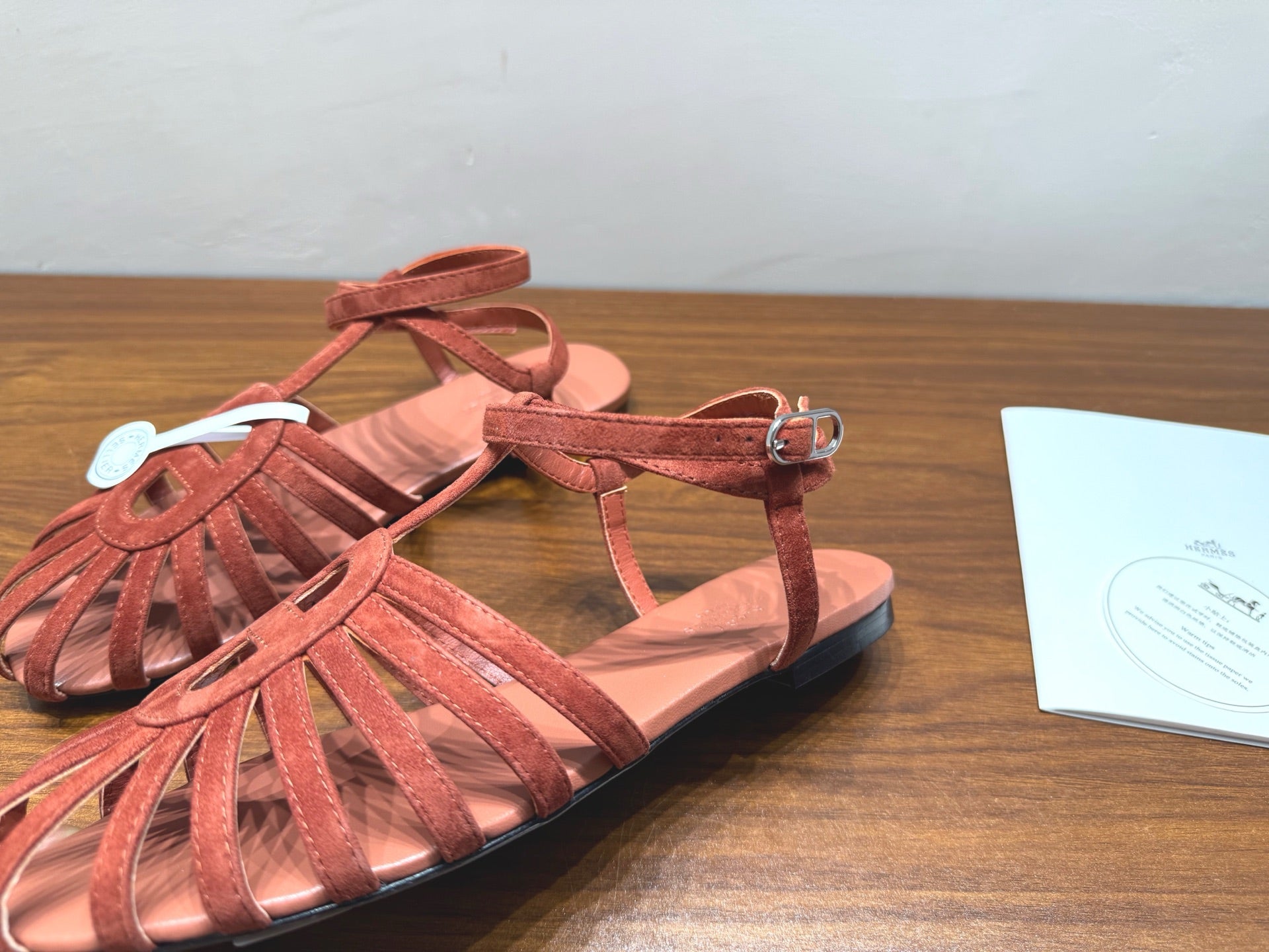 HM Nour Sandals Tan Suede 849486