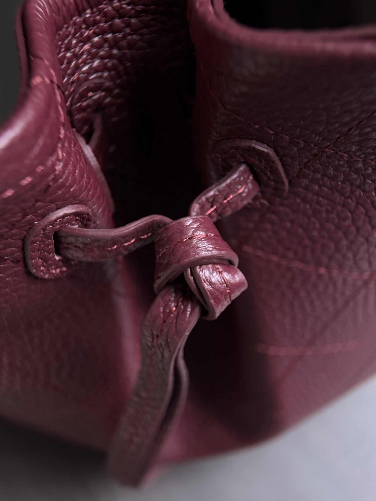 CC 26s Small Shopping Bag Burgundy Calfskin 143385