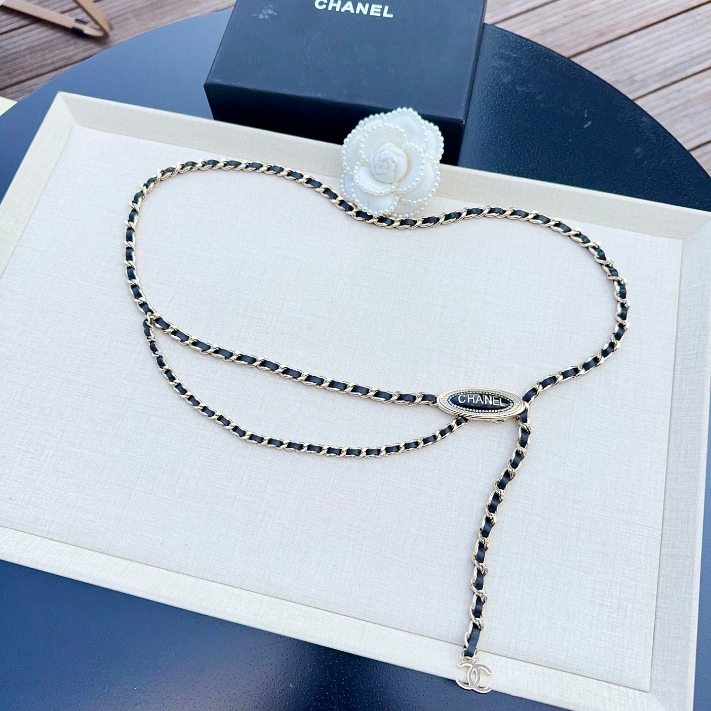 CC Waist Chain With Leather 199996