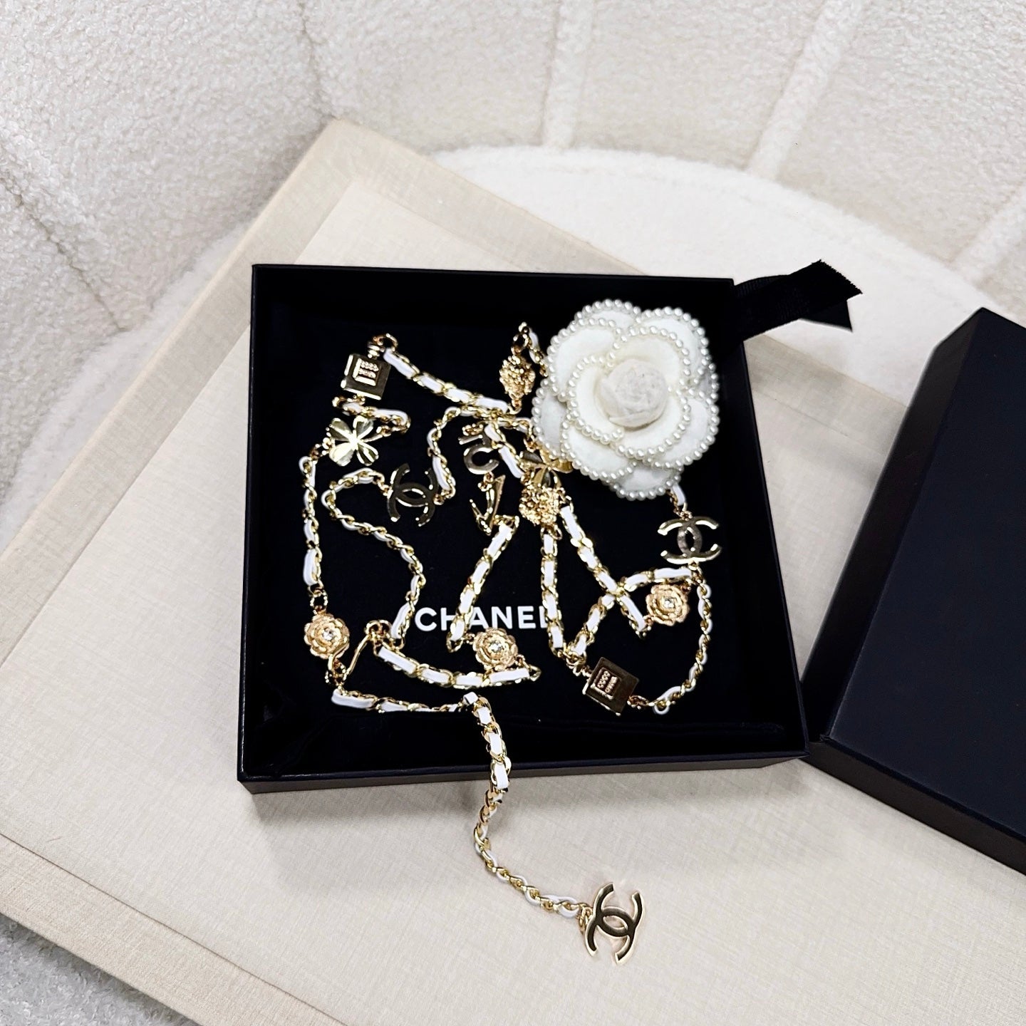 Chanel 2026 CC Logo Plaque Waist Belt 216564
