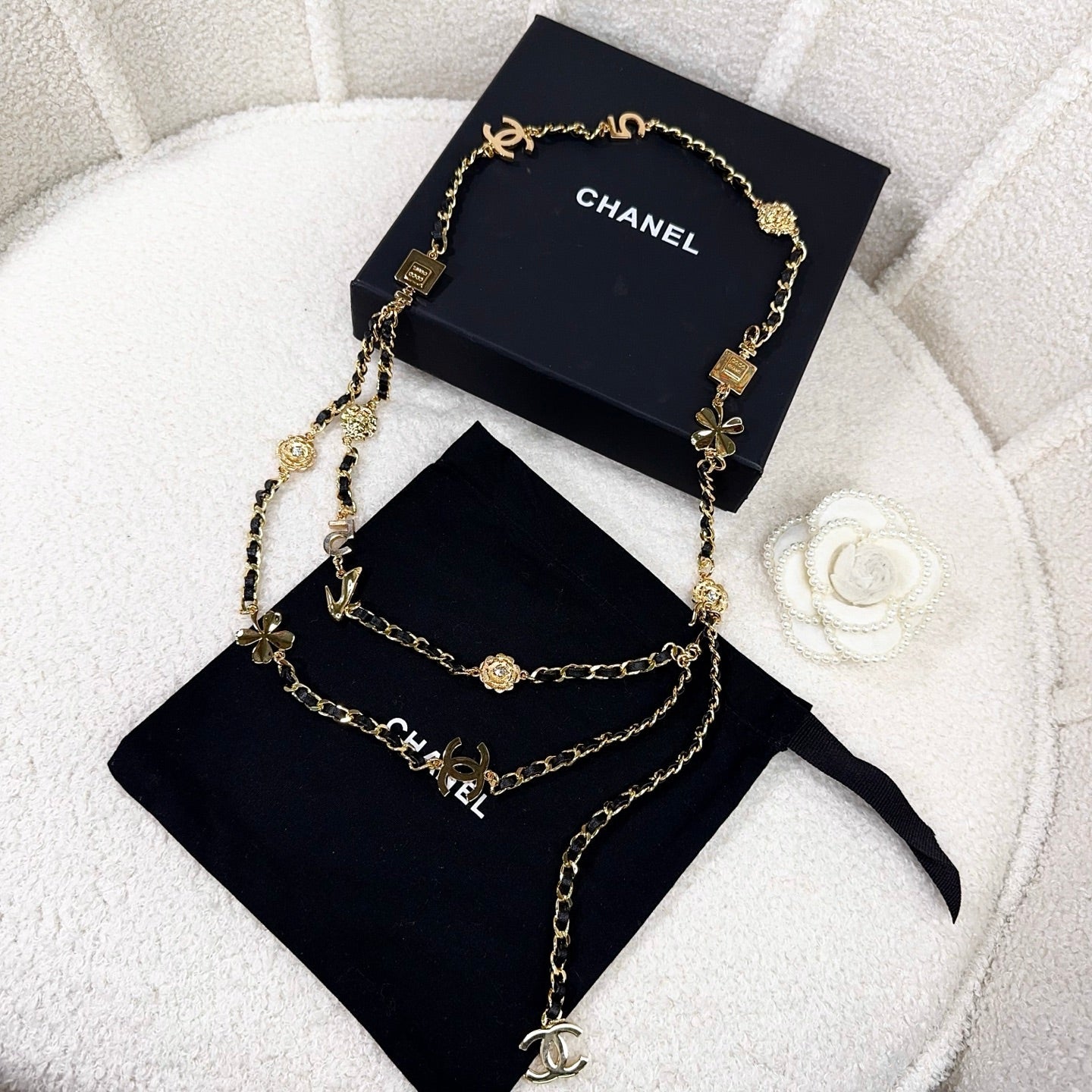Chanel 2026 CC Logo Plaque Waist Belt 216565