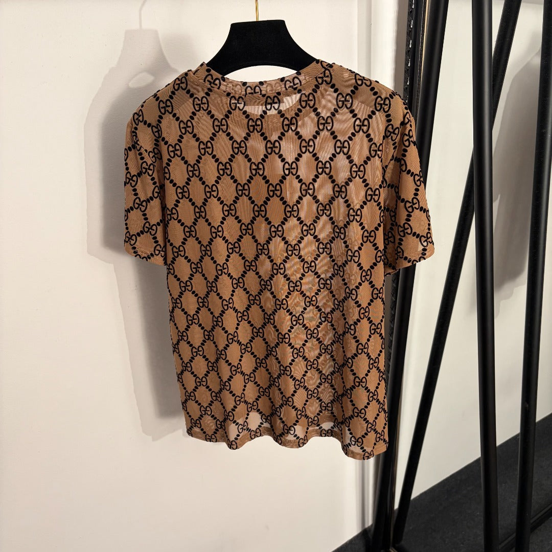Gucci 26s Mesh Short Sleeve T-Shirt 320