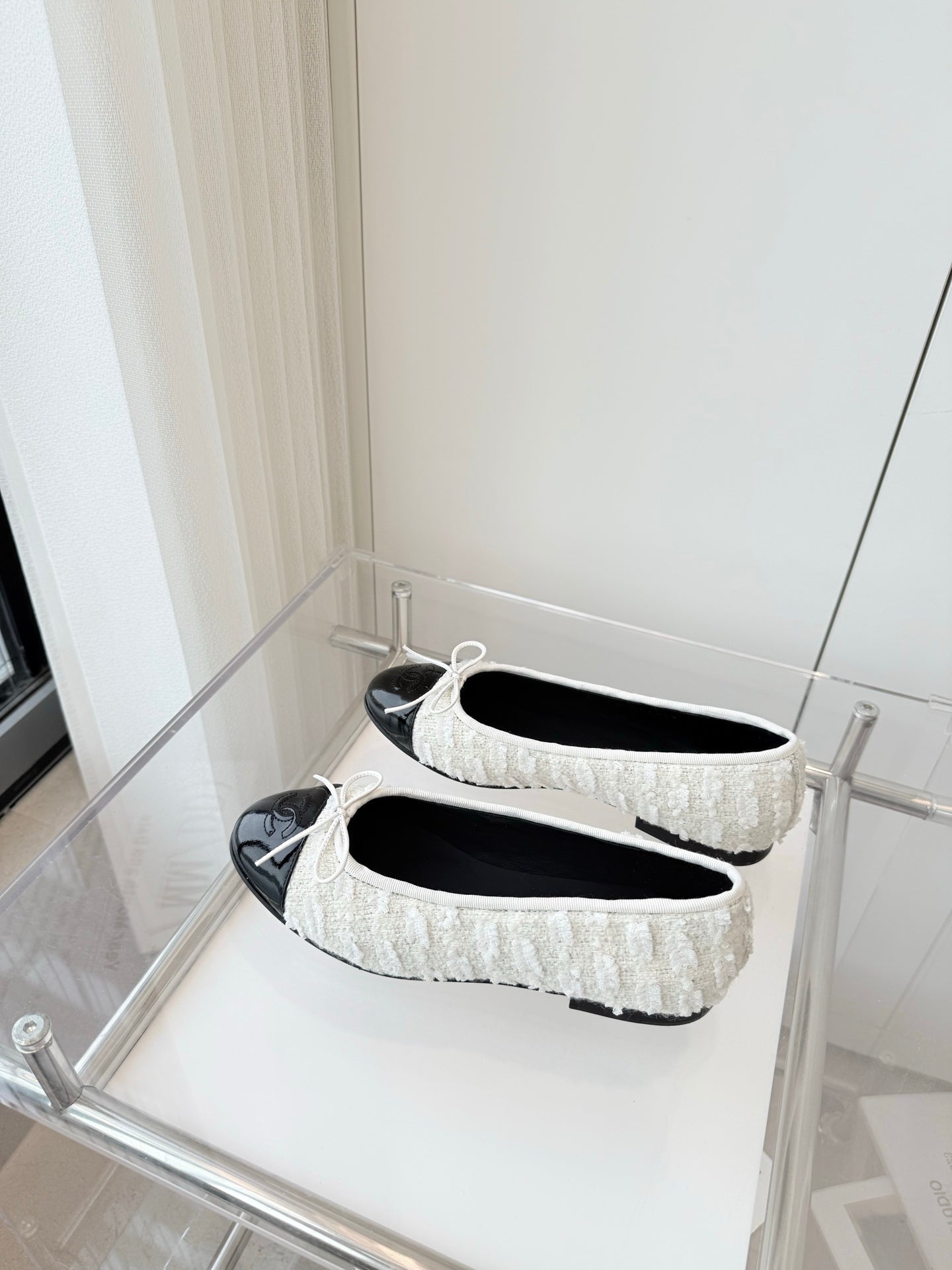 CC Ballet Flat White Fabric 238773