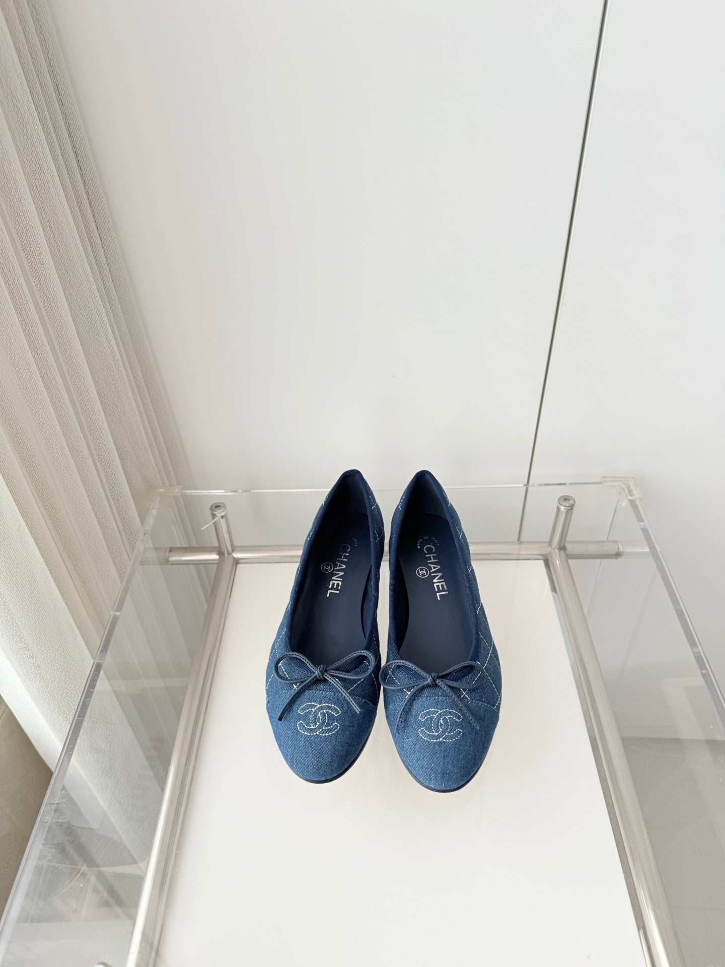 Chanel 2026 Ballet Flat Blue Denim 697394