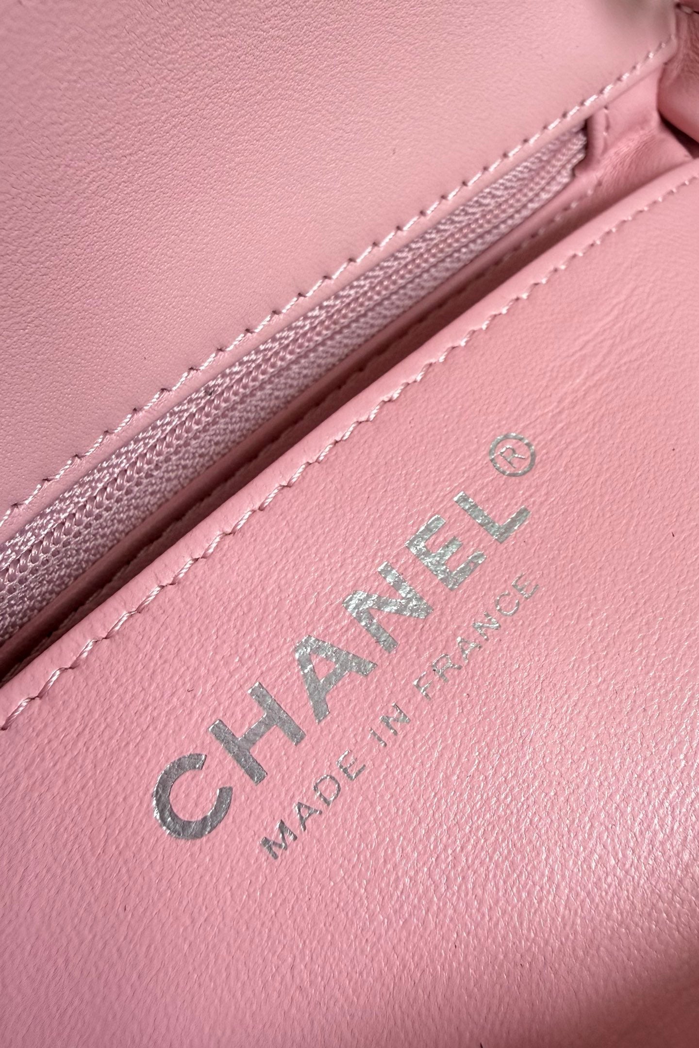 CC Flap Bag 17cm Pink Sheepskin SHW 284823