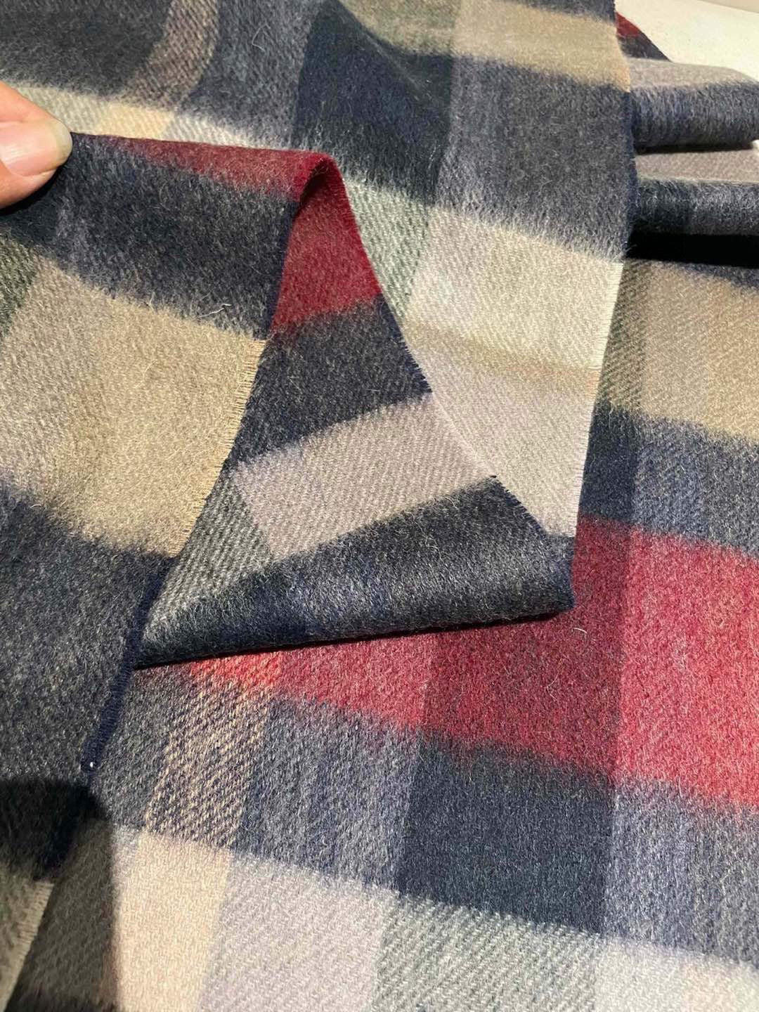 BBR Long Scarf 30*180cm Black Burgundy Beige Cashmere 168153