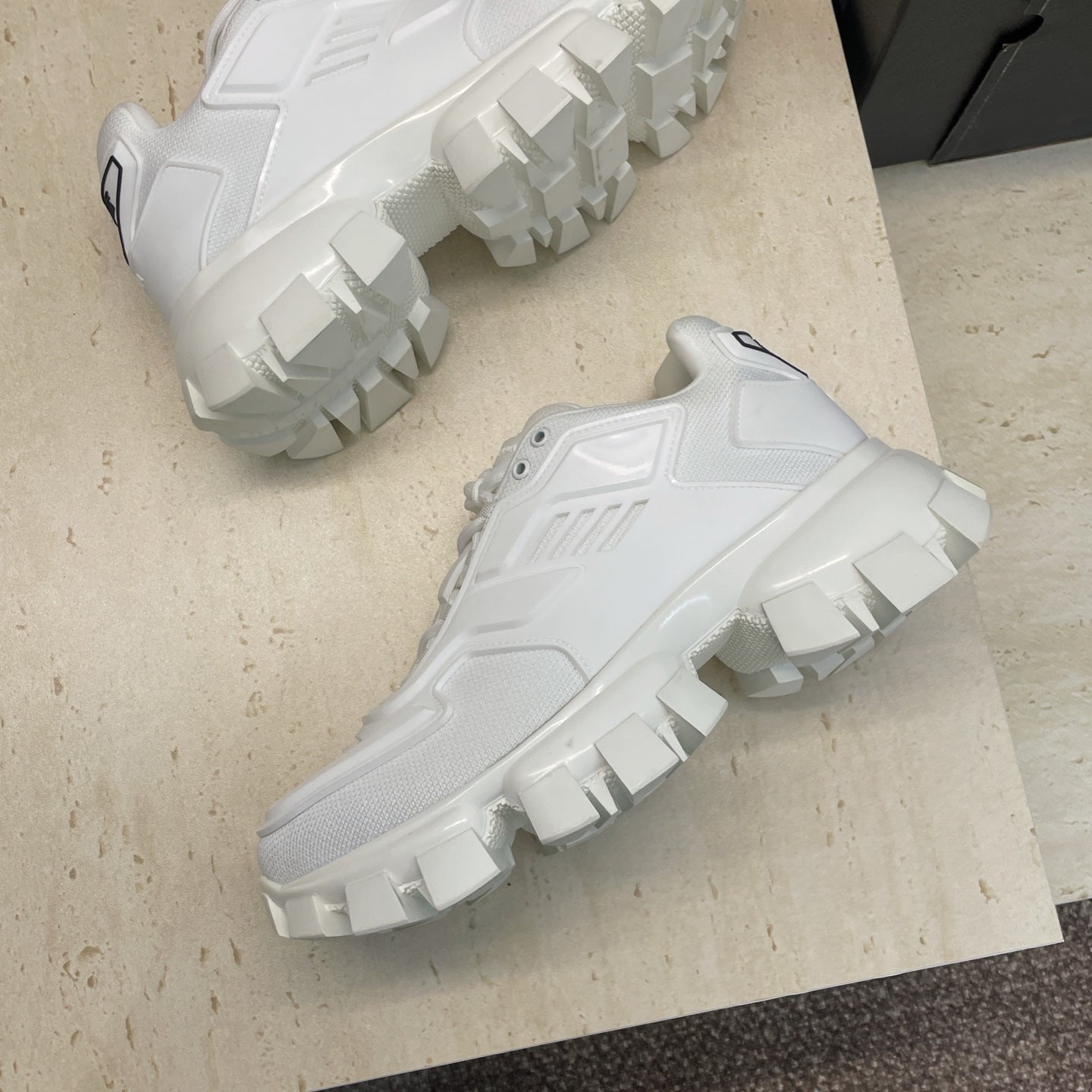 Prada Cloudbust Thunder White Rubber Knit Fabric 102207