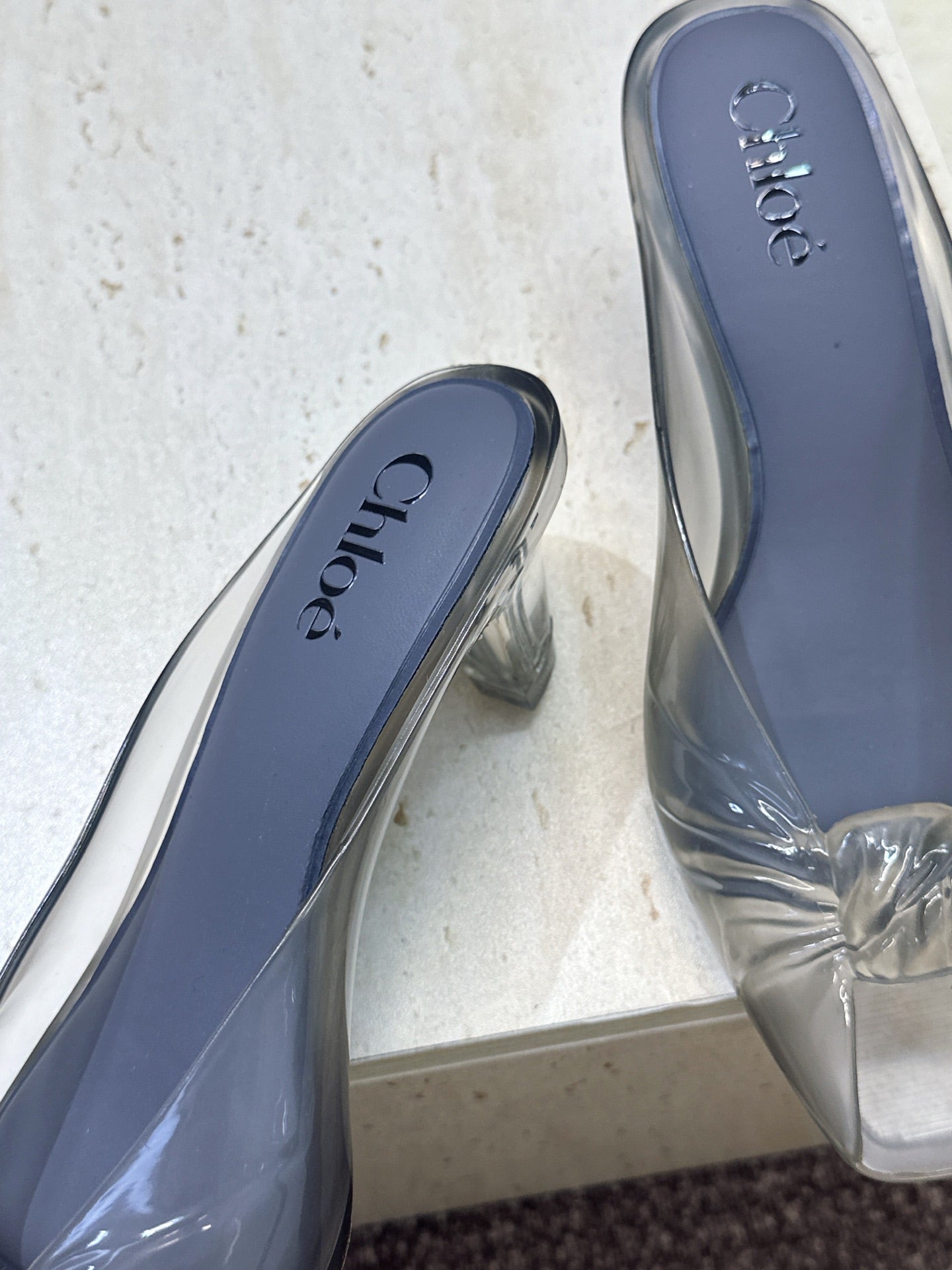 Chloe Jelly Mules Grey 959748