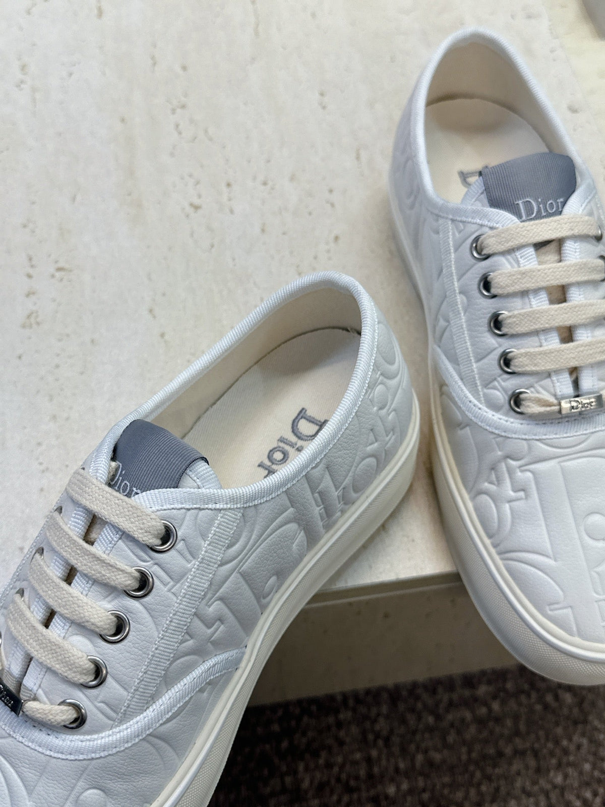 CD 26s Saltwind Sneakers White Gravity Embossed Leather 118429