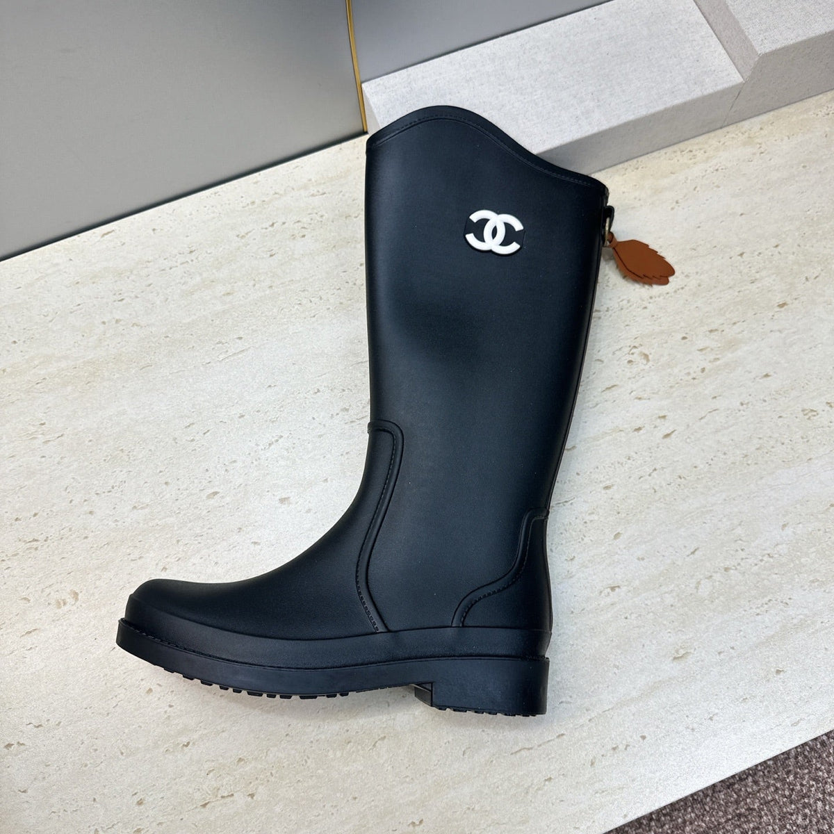 CC 26S Rain High Boots Black Rubber 118737