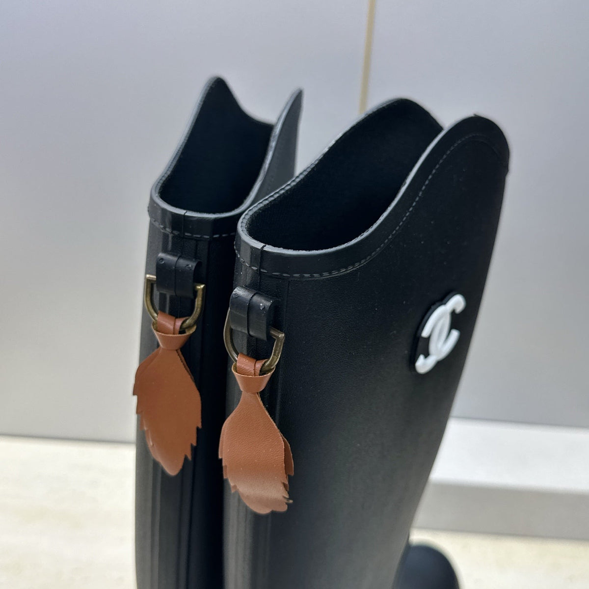CC 26S Rain High Boots Black Rubber 118737