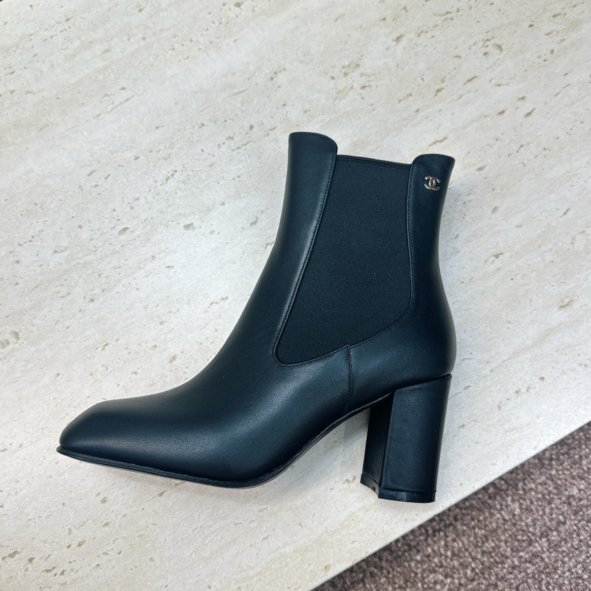 CC 26S Chelsea Ankle Boots 7.5cm Black Calfskin 118739