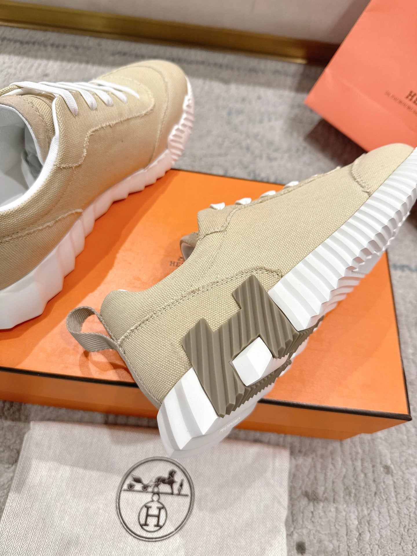 HM Bouncing Sneaker Khaki Canvas 581315