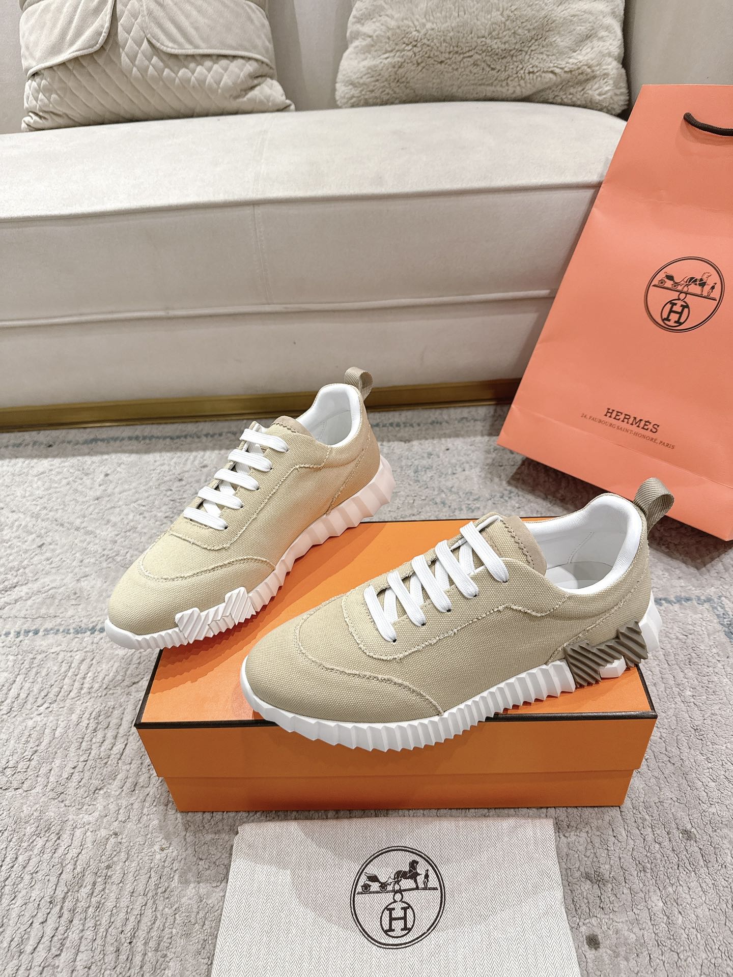 HM Bouncing Sneaker Khaki Canvas 581315