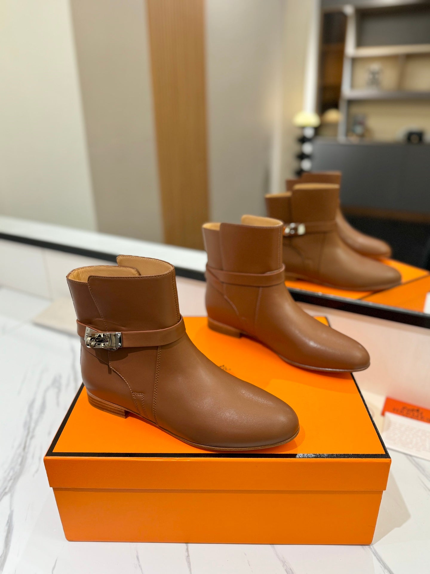 HM Neo Ankle Boot 15mm Brown Cowhide 960836