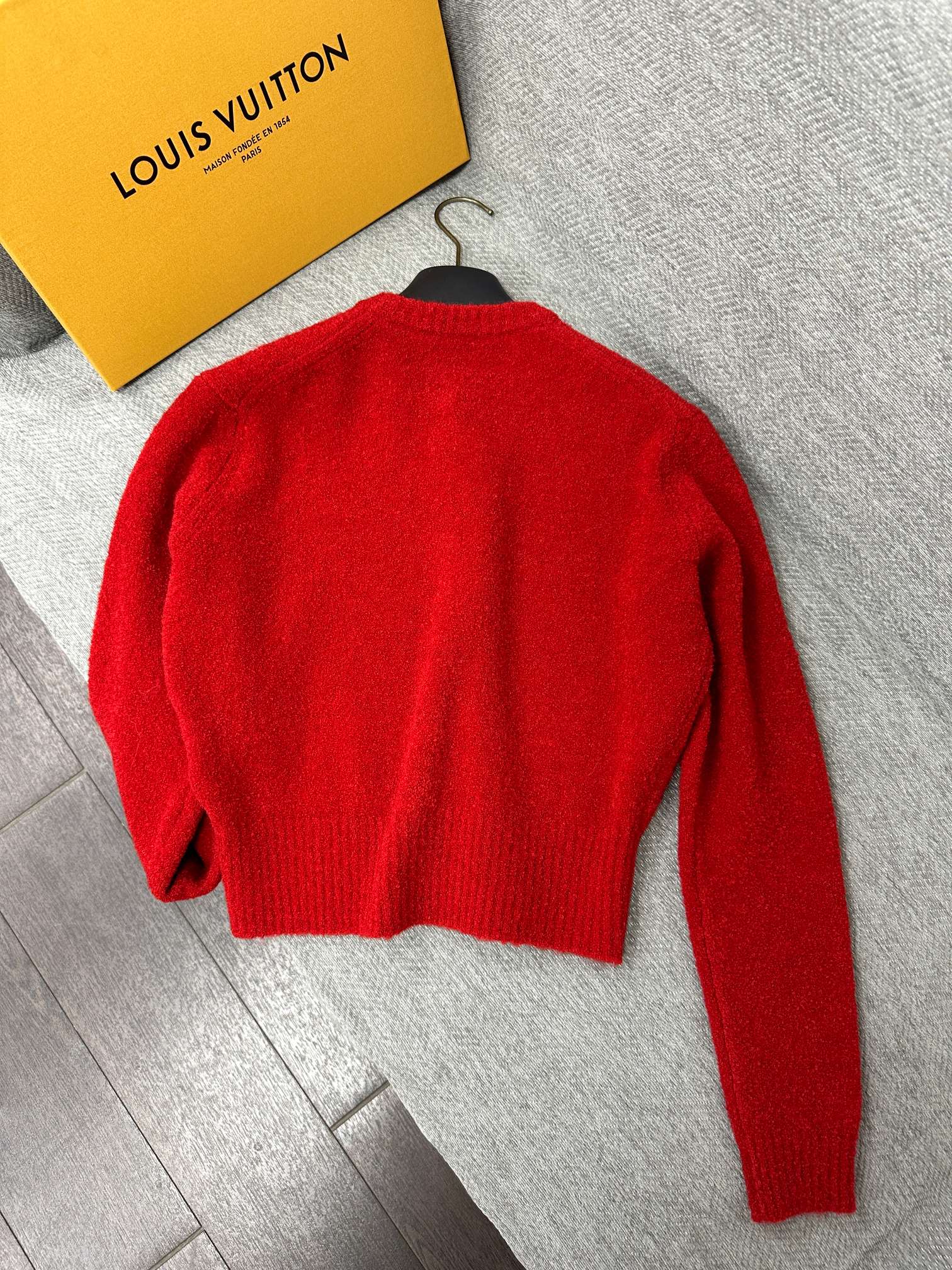 LV Monogram Button Cardigan Wool Polyamide 345369