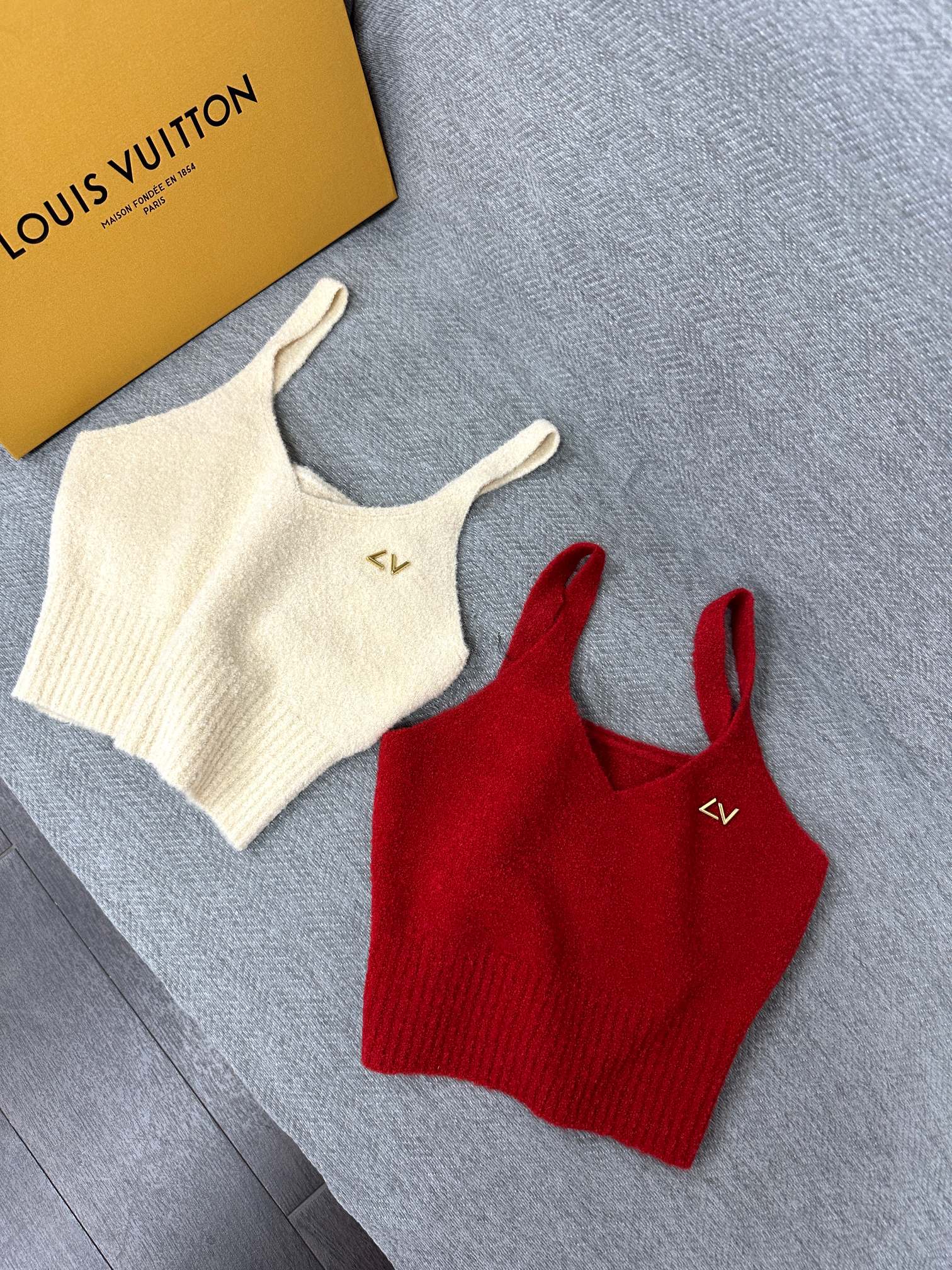 LV Crop Top With Straps Wool Nylon 345373