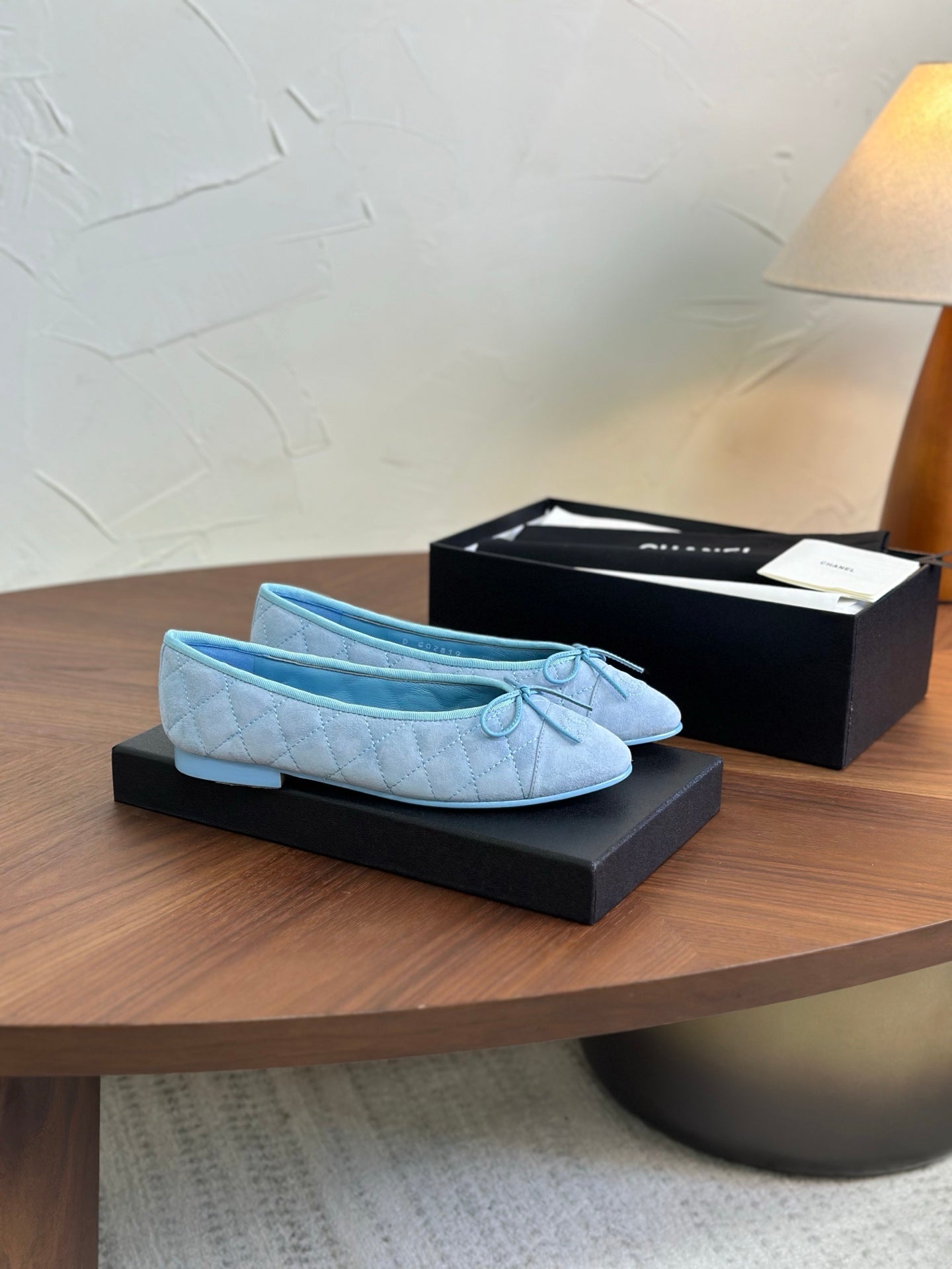 CC 26s Ballet Flat Light Blue Suede 938166