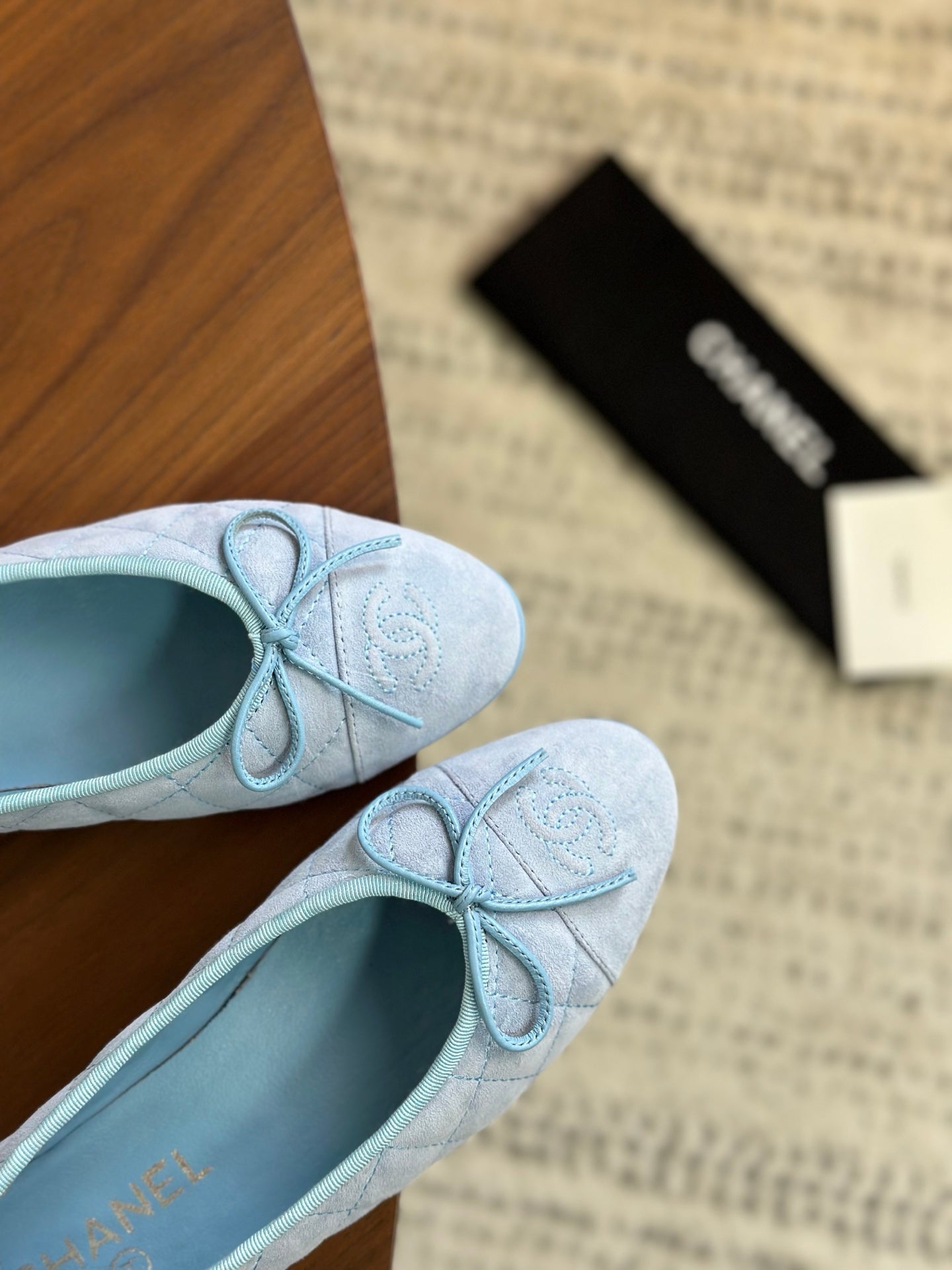 CC 26s Ballet Flat Light Blue Suede 938166