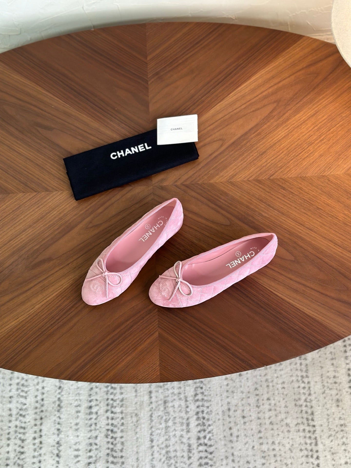 CC 26s Ballet Flat Light Pink Suede 938168