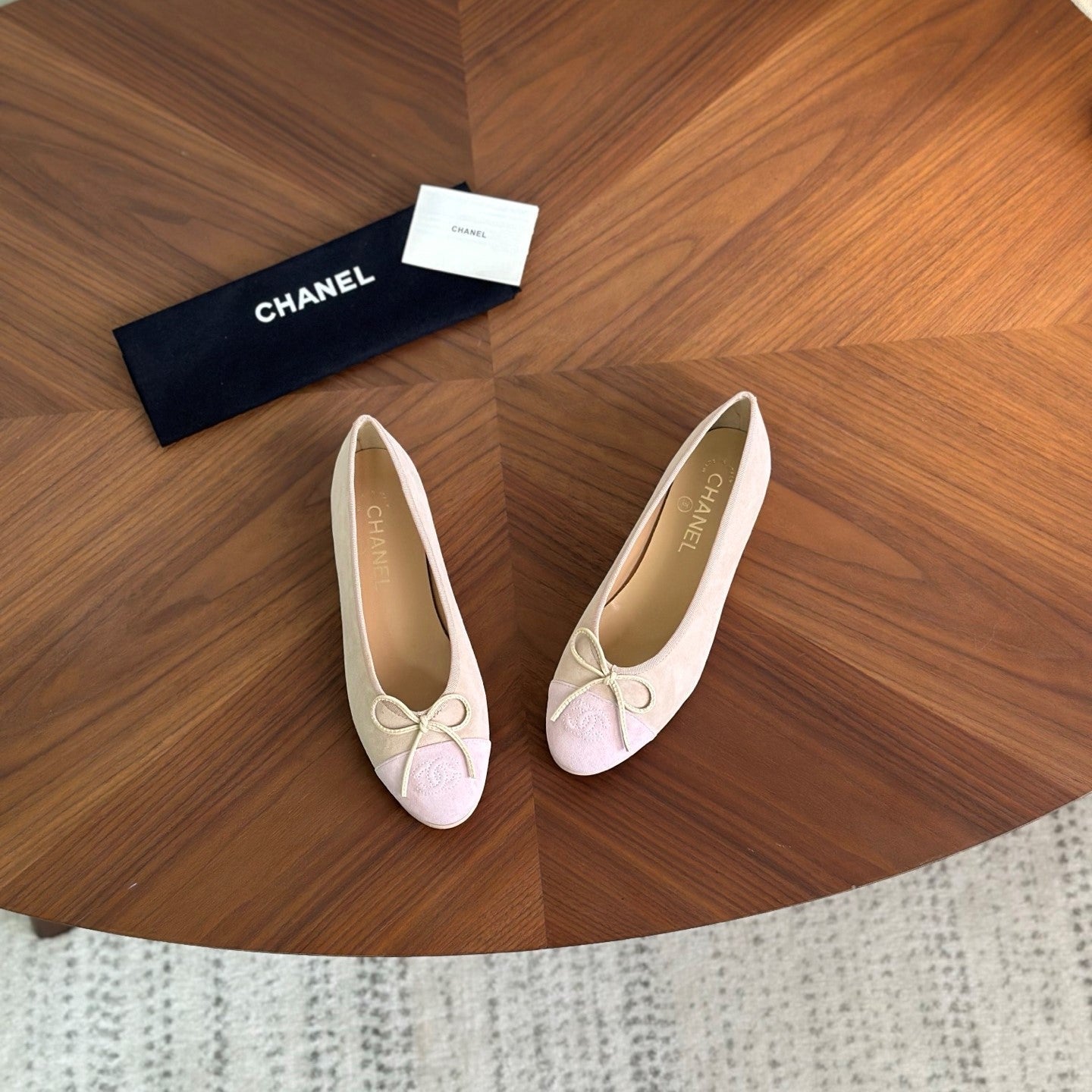 CC 26s Ballet Flat Muted Pink Suede 938182