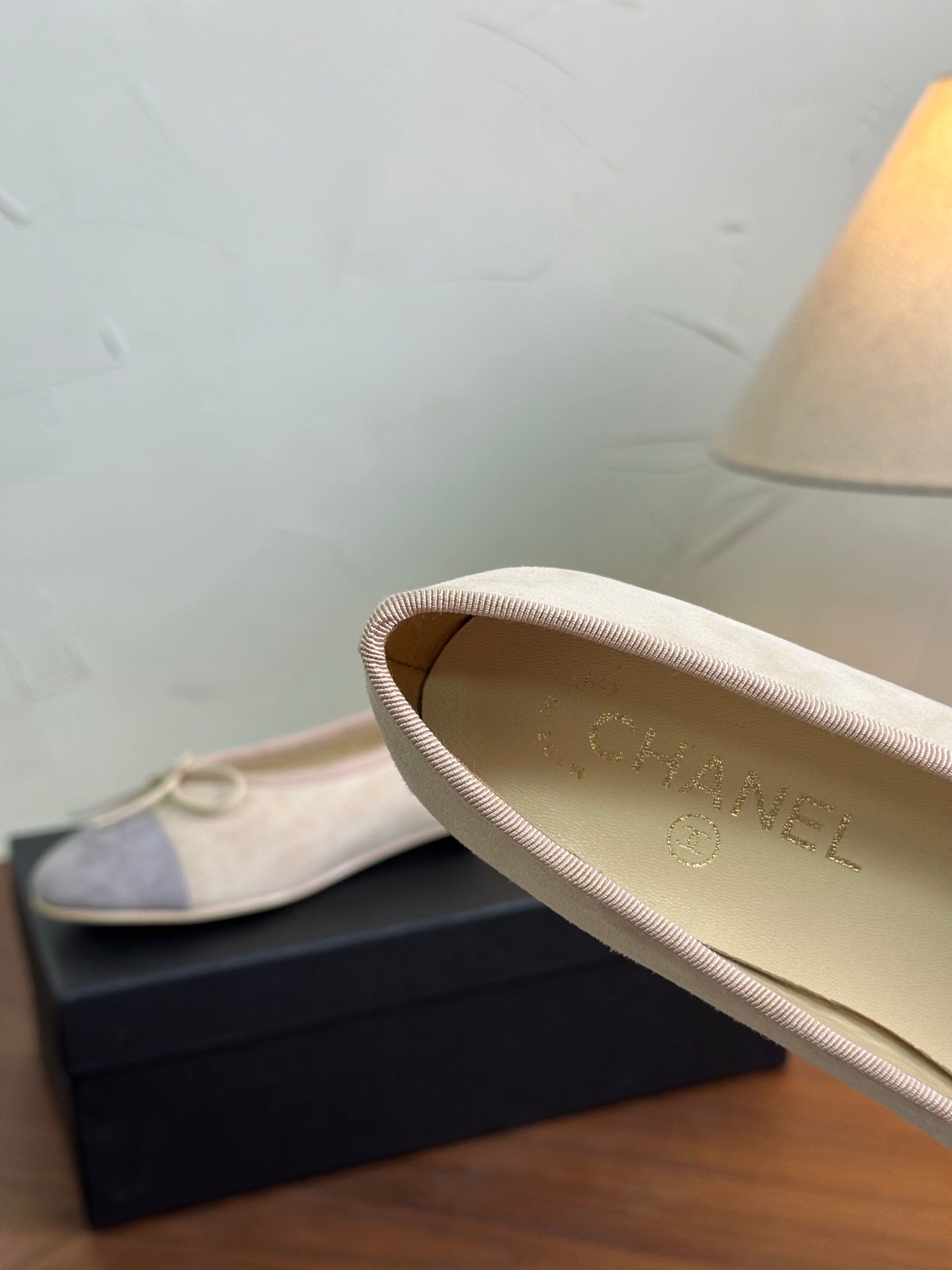 CC 26s Ballet Flat Khaki Purple Suede 938187