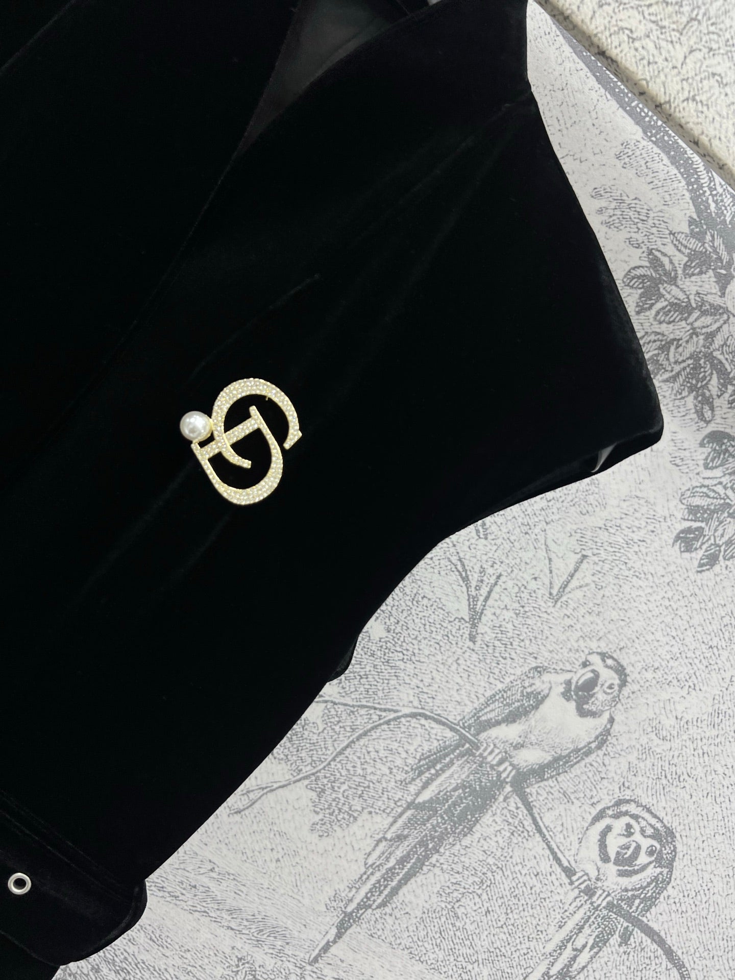 CD 25 Velvet Sleeveless Dress Black Polyester