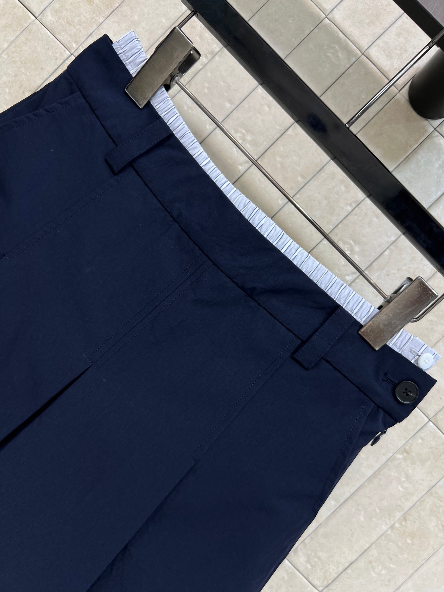 CC 26s Sleeveless Shirt + Shorts Navy Blue Polyester 400736