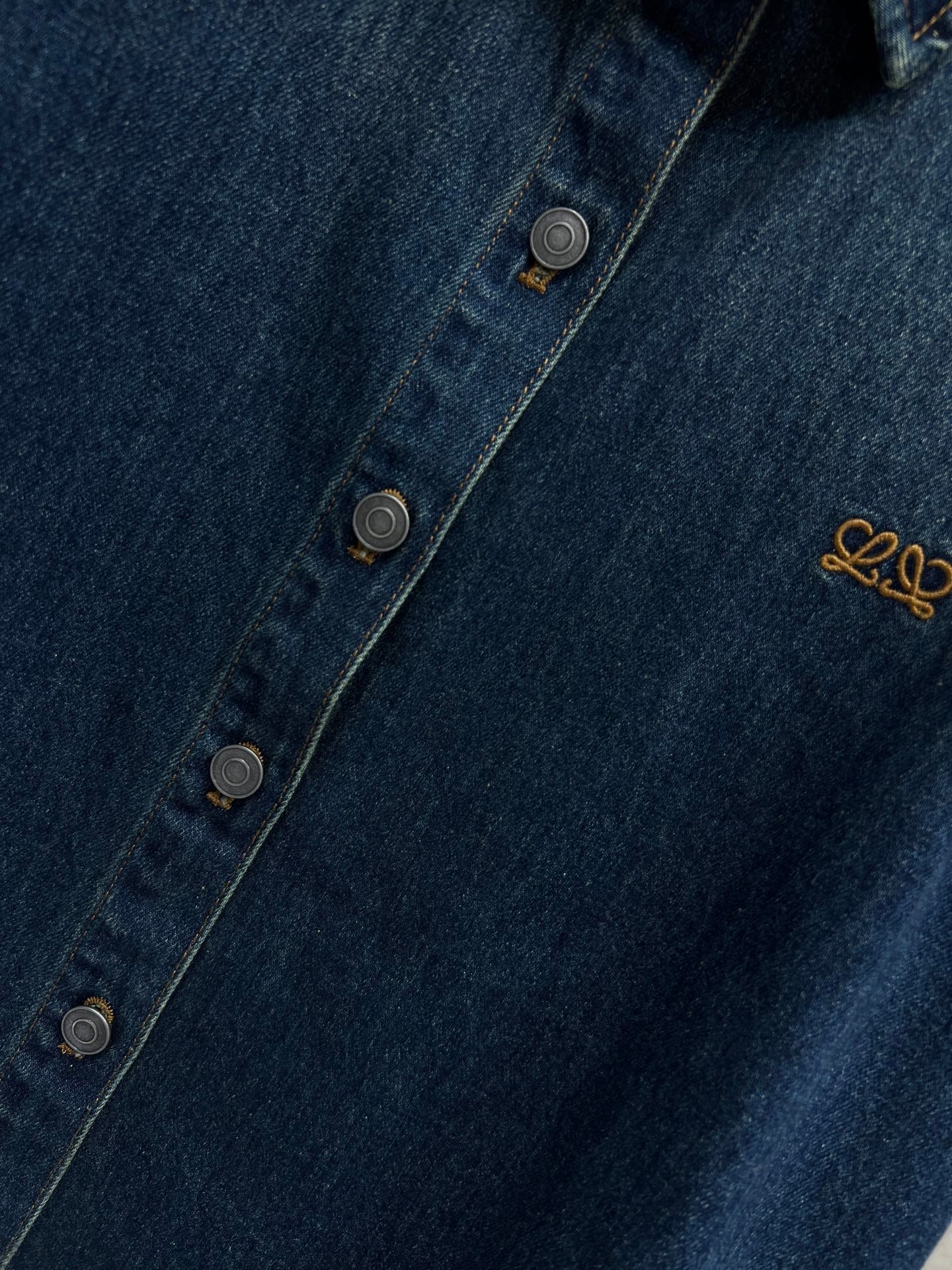 Loewe 26s Denim Short-Sleeved Shirt 400695