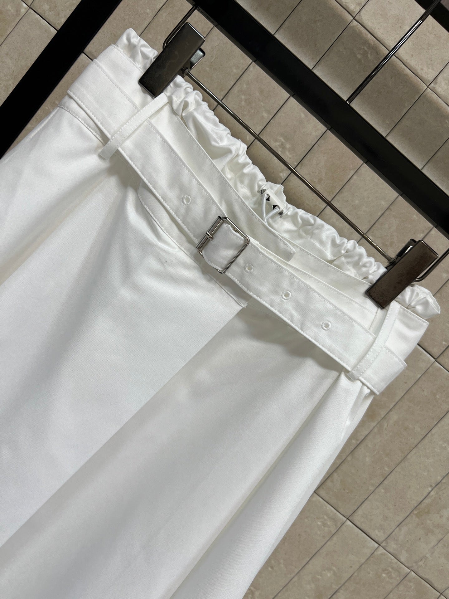 Loewe Skirts White Polyester 402838