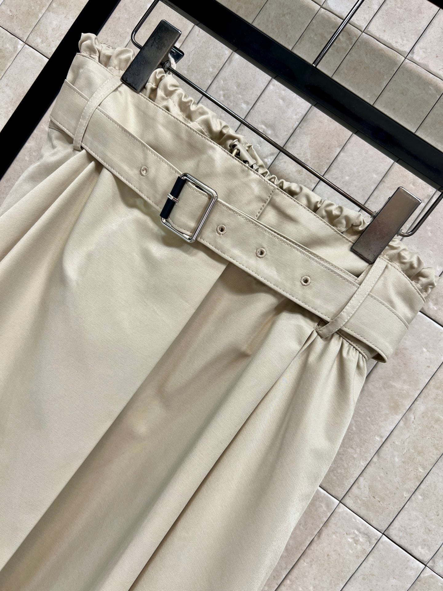 Loewe Skirts Khaki Polyester 402840