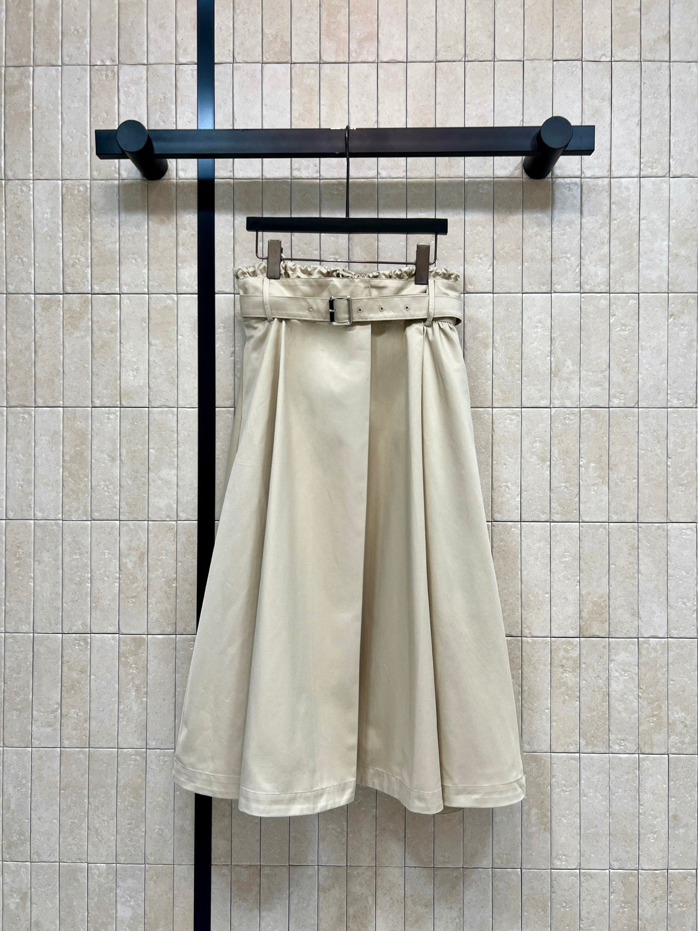 Loewe Skirts Khaki Polyester 402840