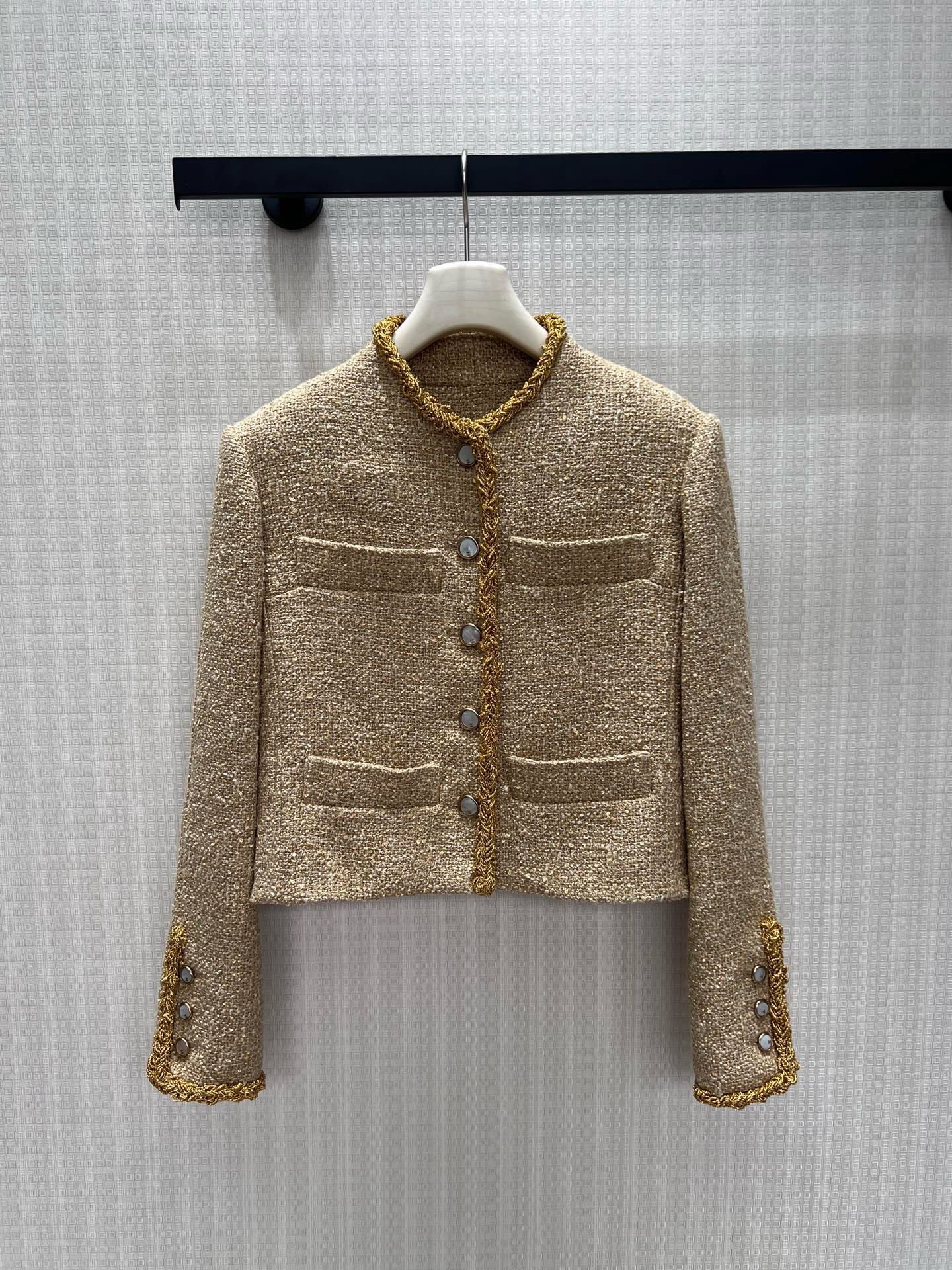 CC 26s Jacket Beige Tweed Cotton
