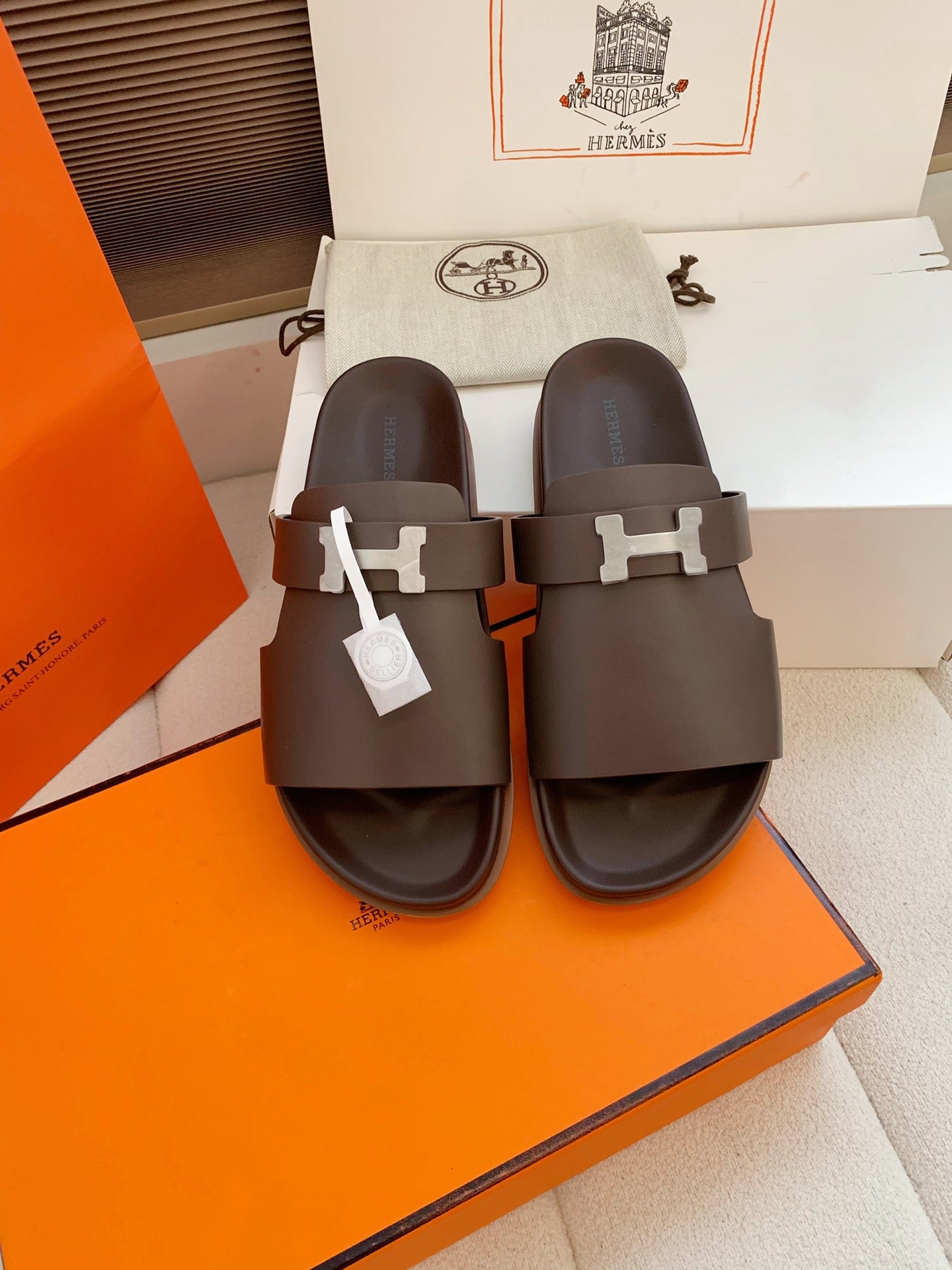 HM Men Jaures Sandal Brown Cowhide 614862