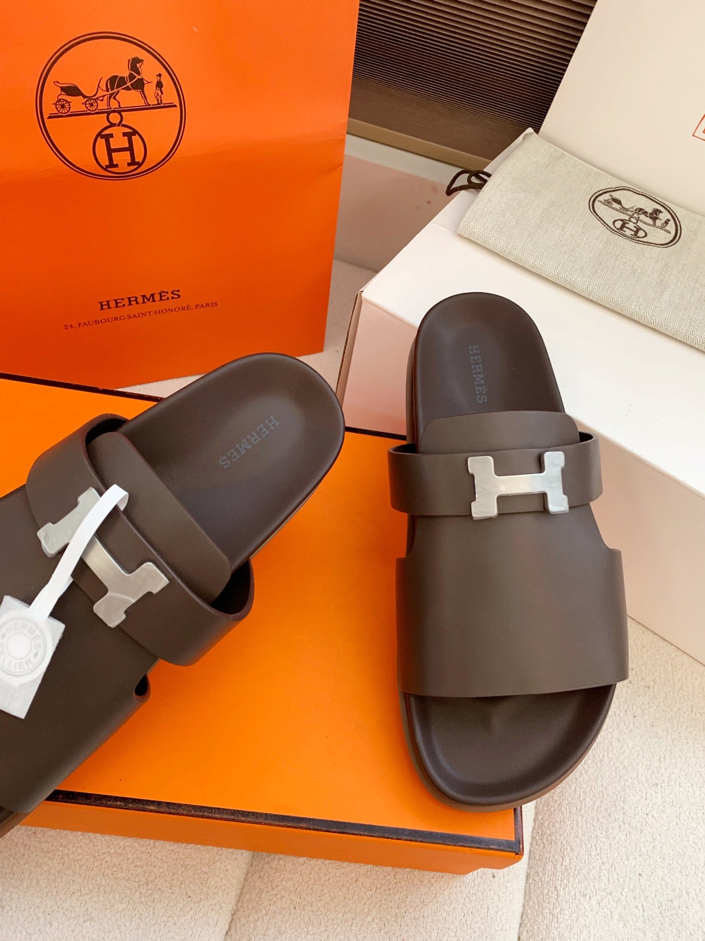 HM Men Jaures Sandal Brown Cowhide 614862