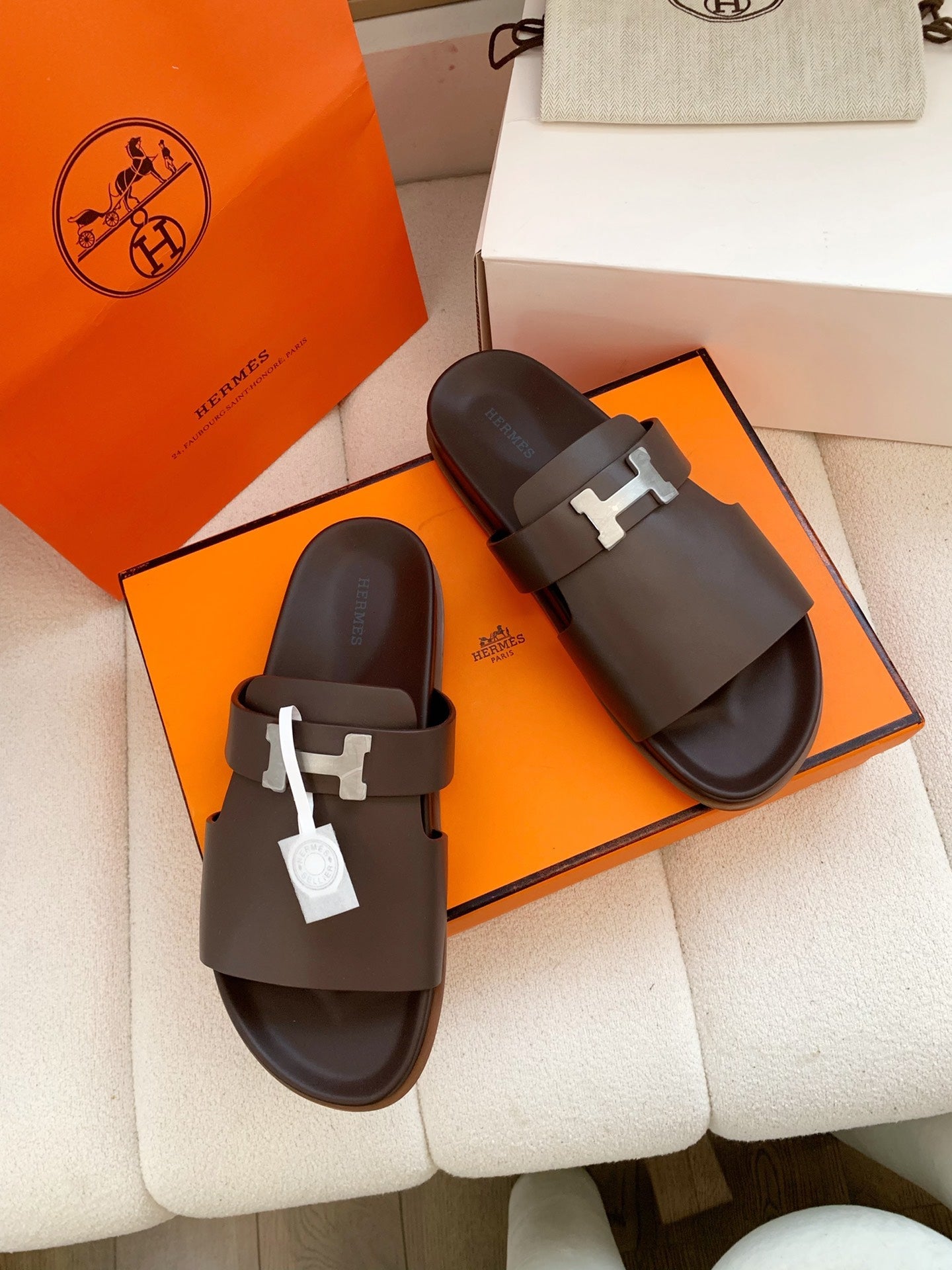 HM Men Jaures Sandal Brown Cowhide 614862