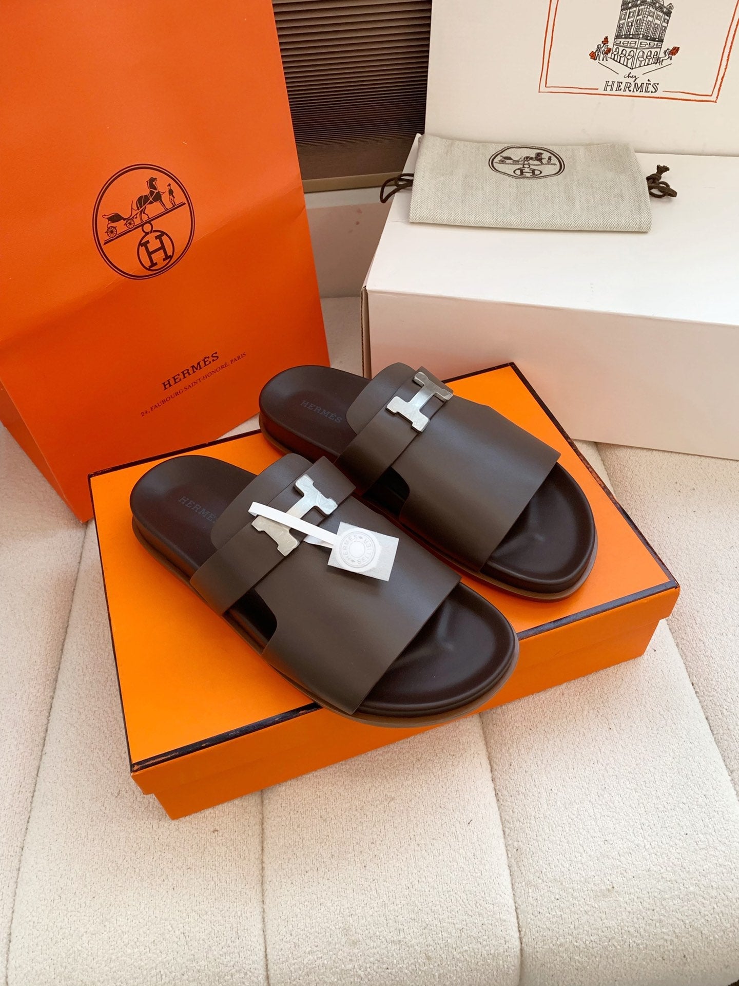 HM Men Jaures Sandal Brown Cowhide 614862