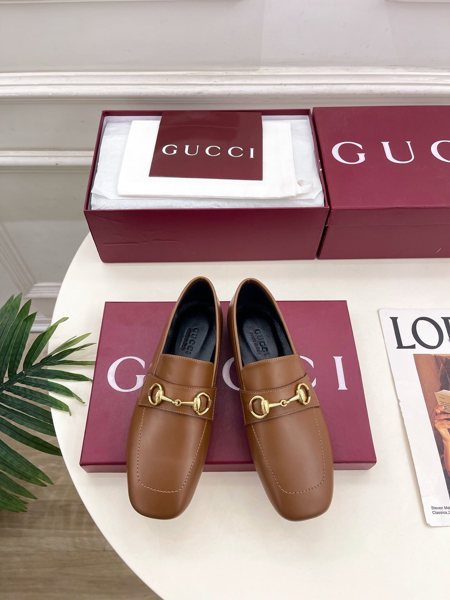 GG 26s Loafer With Horsebit Brown Leather 640284
