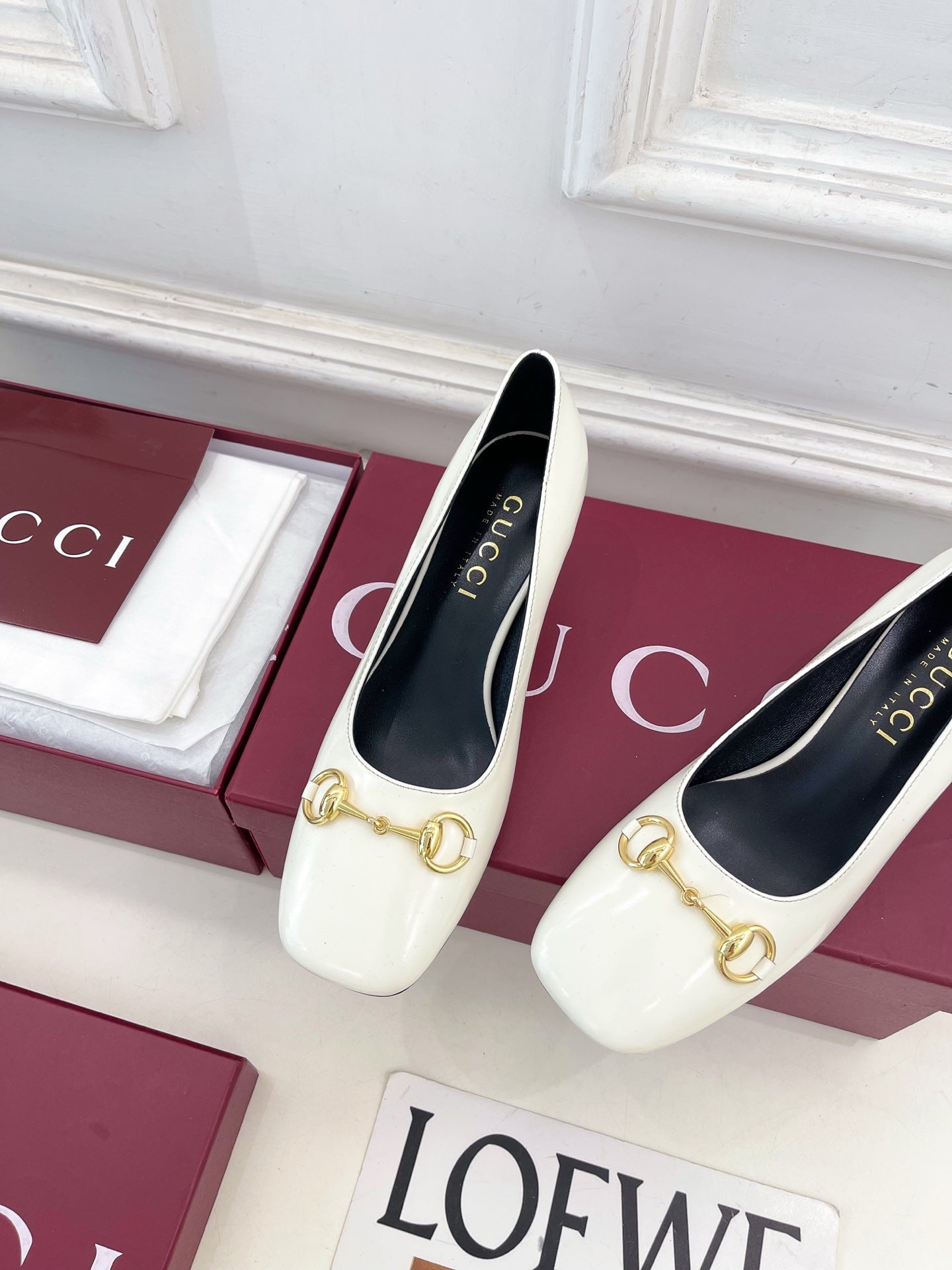 GG 26s Signora Pump 5.5cm White  Leather 640311