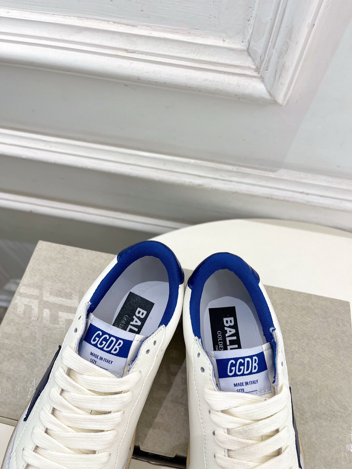 Golden Goose 26s Super-Star Blue Star White Leather 947744