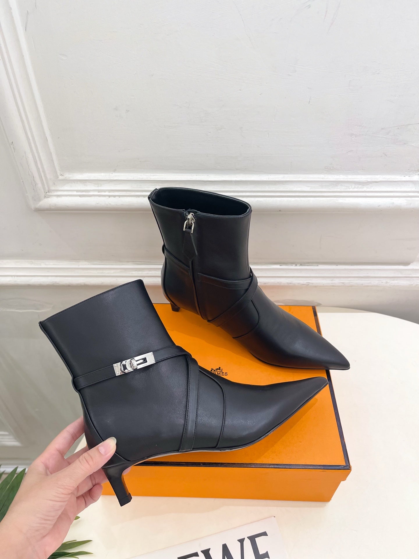HM 26s Nice 40 Ankle Boot Black Lambskin 947288
