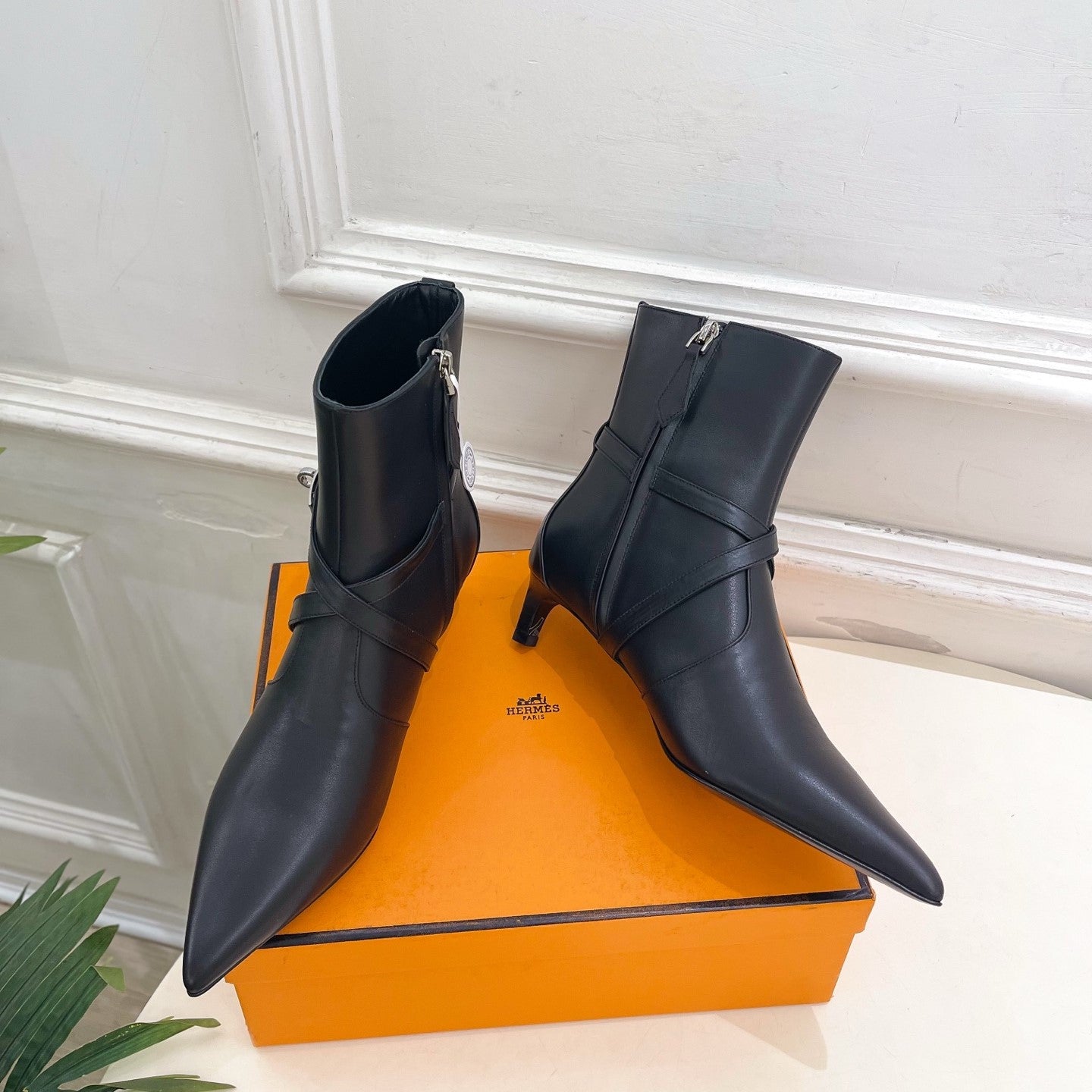 HM 26s Nice 40 Ankle Boot Black Lambskin 947288