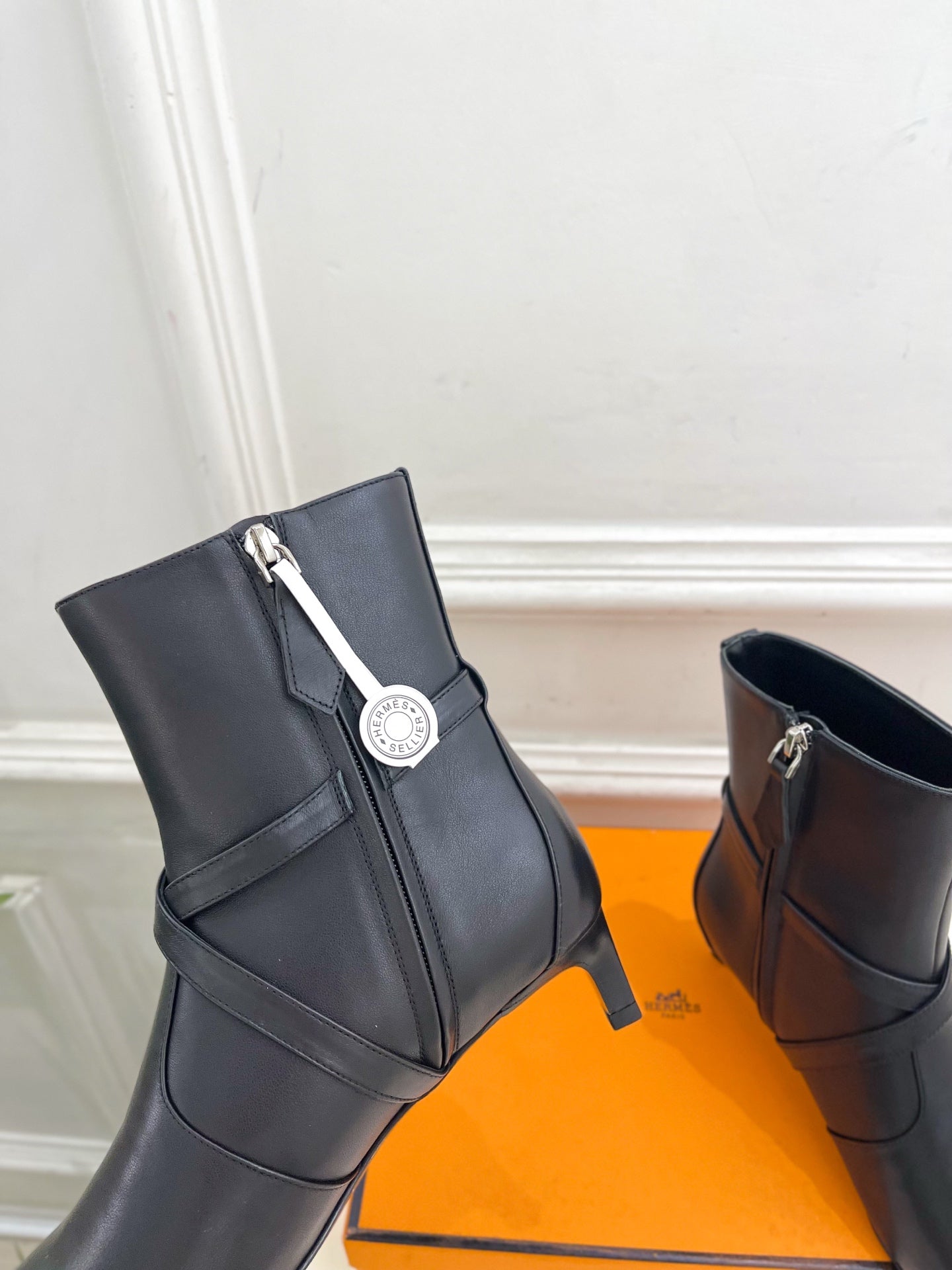 HM 26s Nice 40 Ankle Boot Black Lambskin 947288