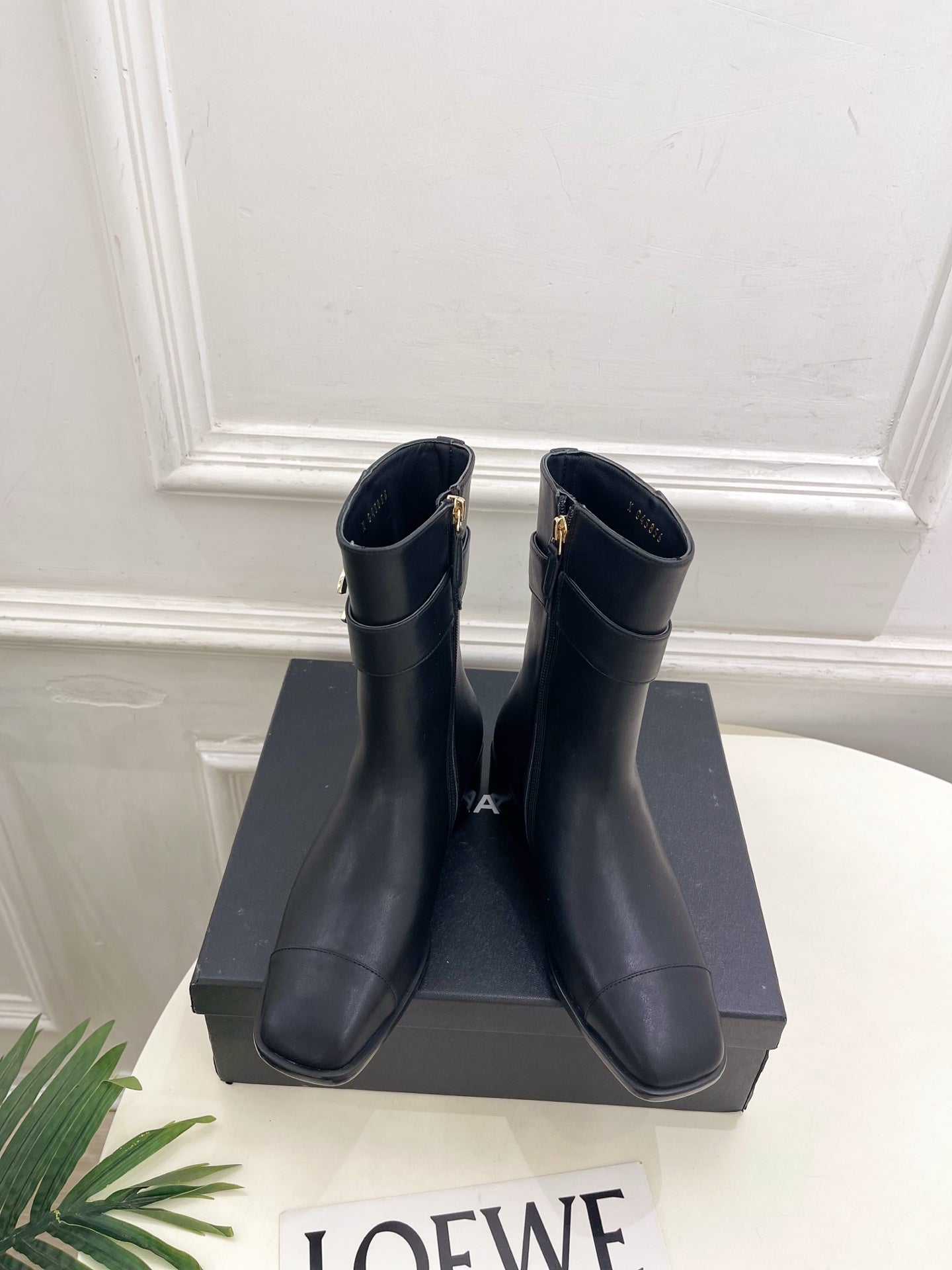 CC 26s Turn-Lock Ankle Boots Black Lambskin 946899
